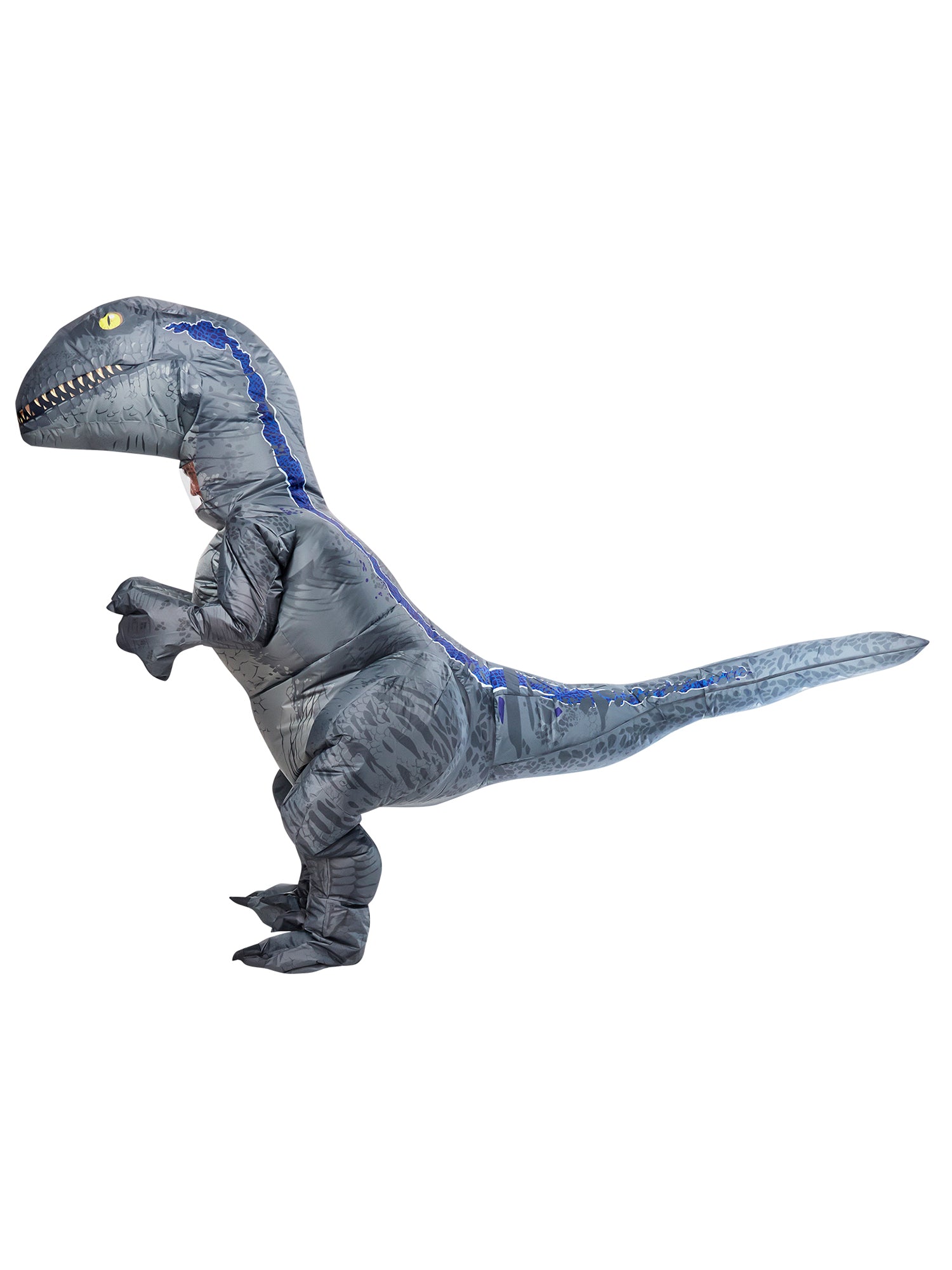 Adult Jurassic World Blue Velociraptor Inflatable Costume - costumes.com