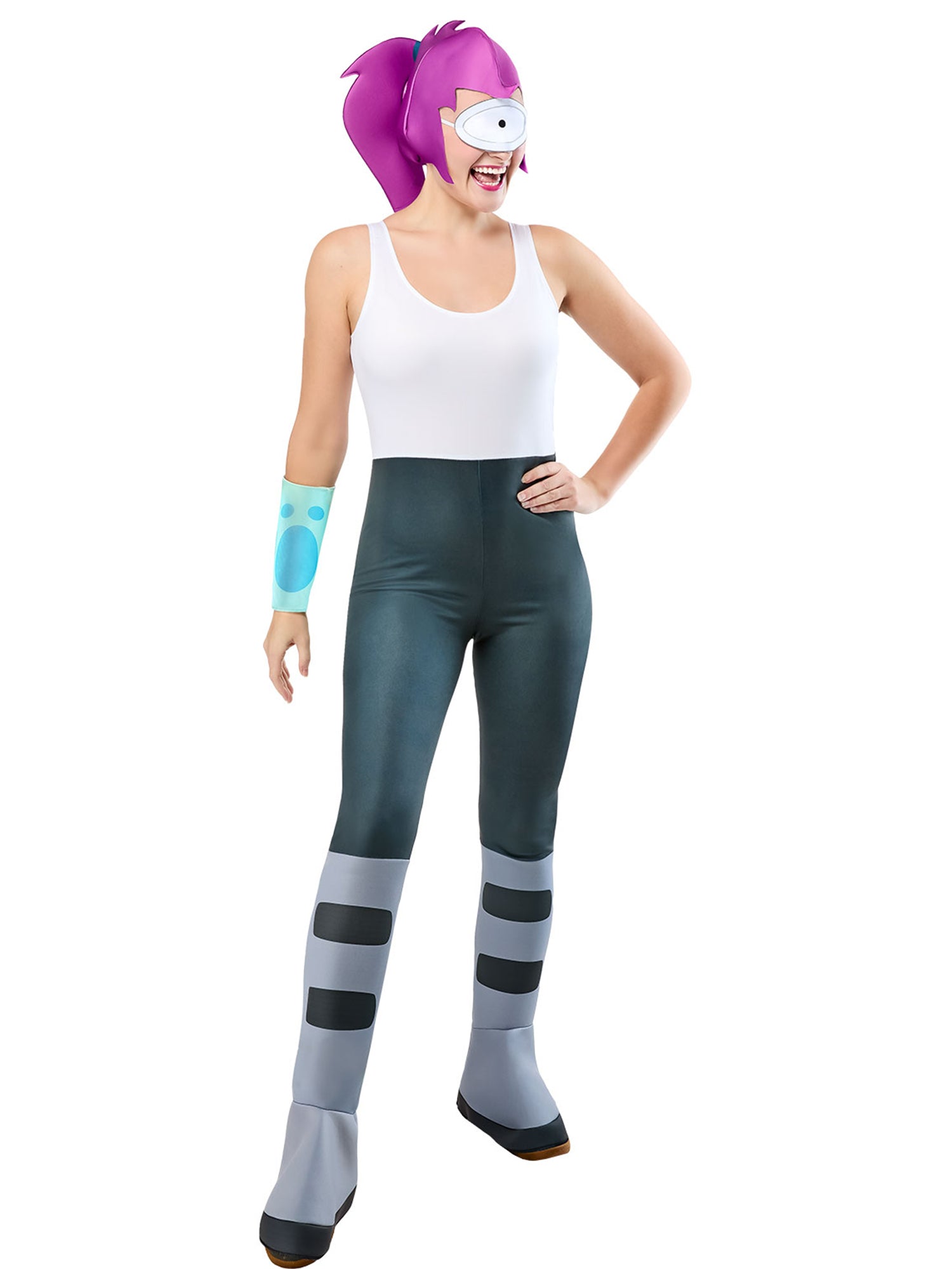 Women's Futurama Leela Costume with Wig - costumes.com