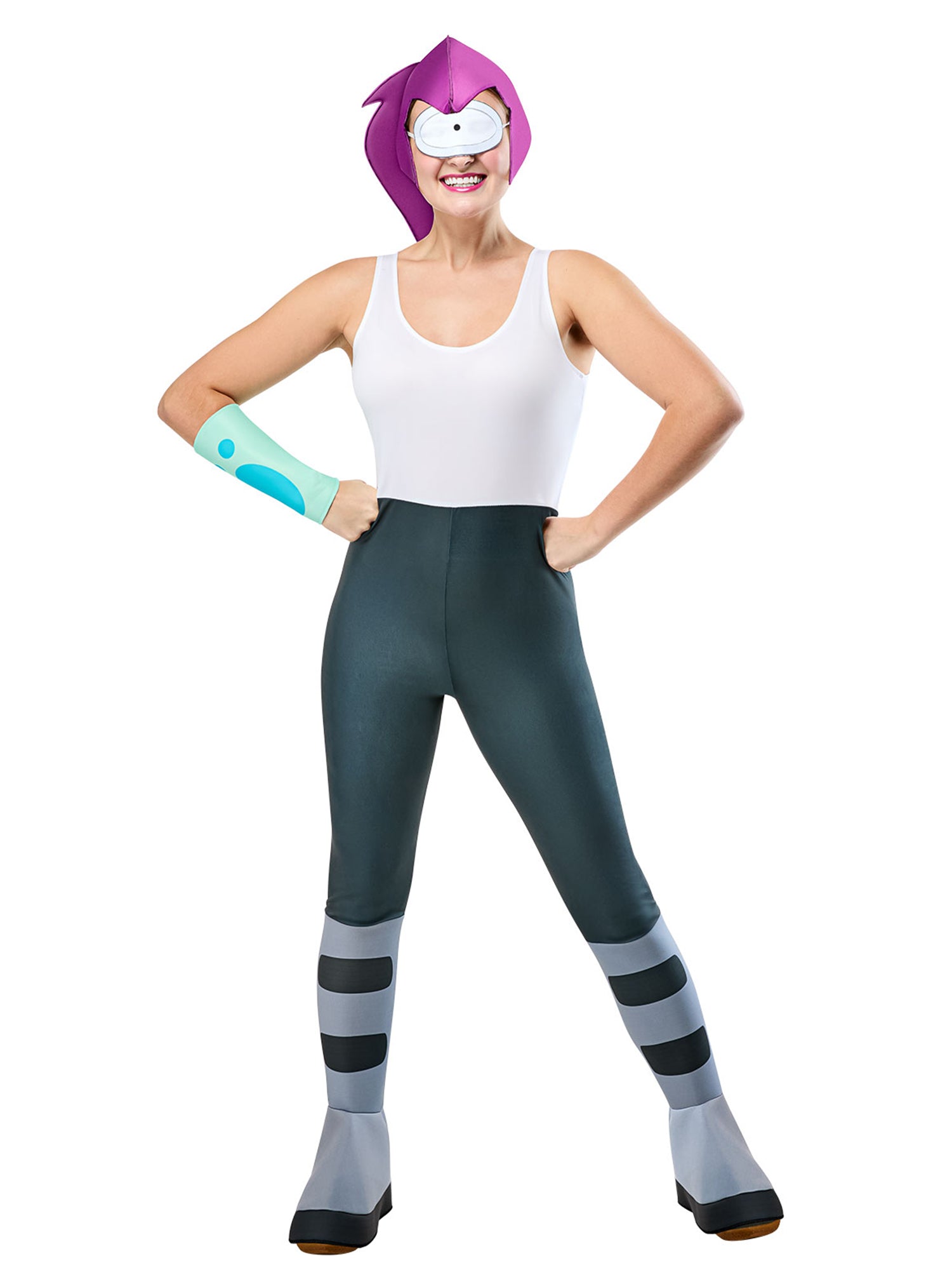 Women's Futurama Leela Costume with Wig - costumes.com