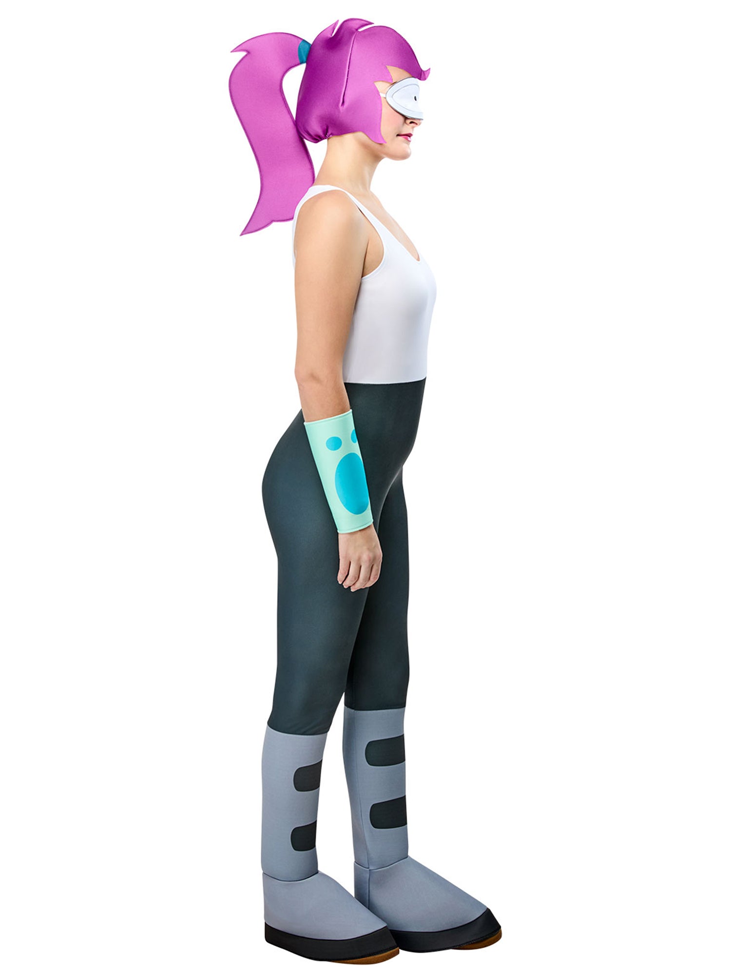 Women's Futurama Leela Costume with Wig - costumes.com