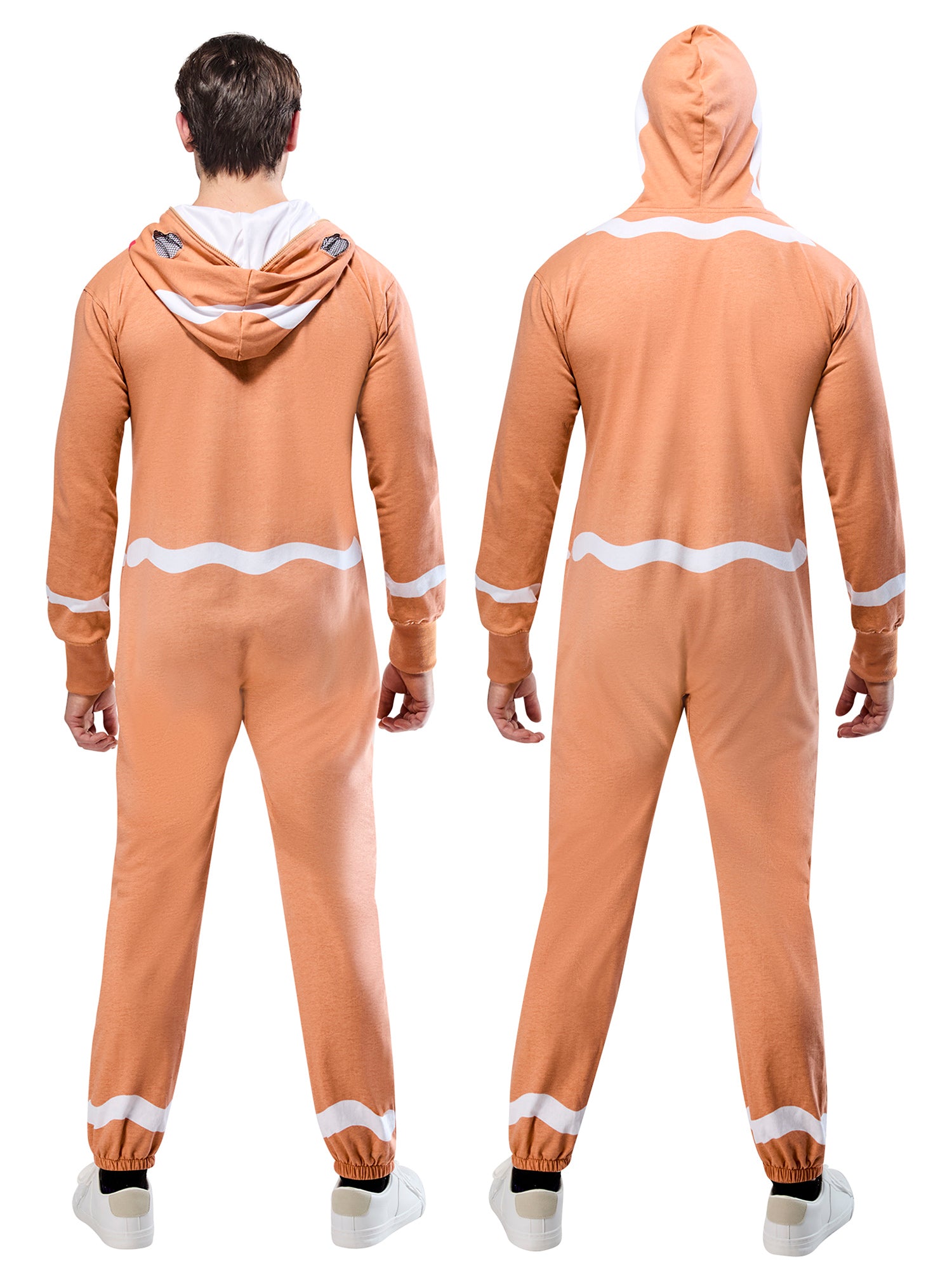 Adult Gingerbread Man Zipsters Hooded Costume