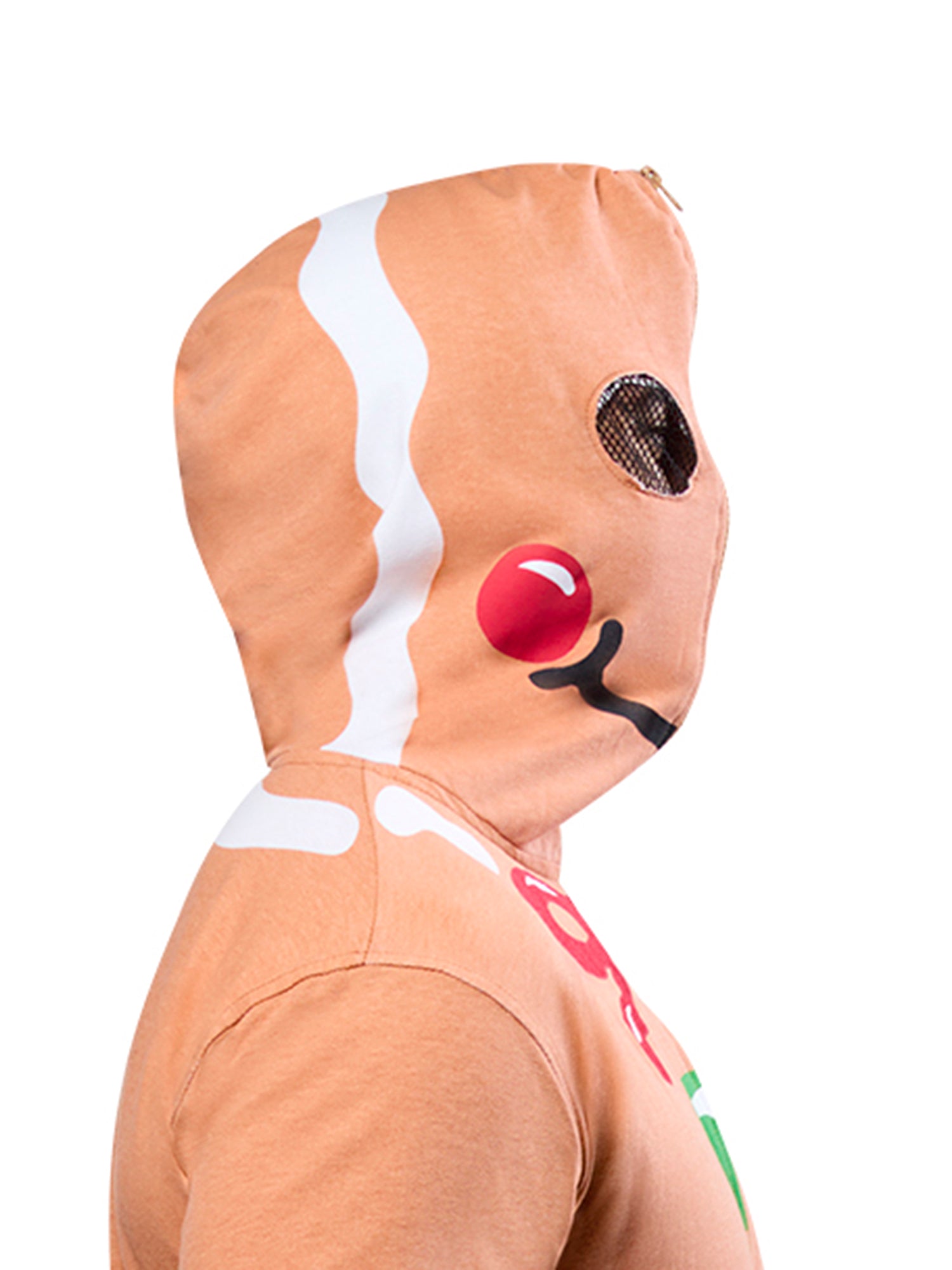 Adult Gingerbread Man Zipsters Hooded Costume