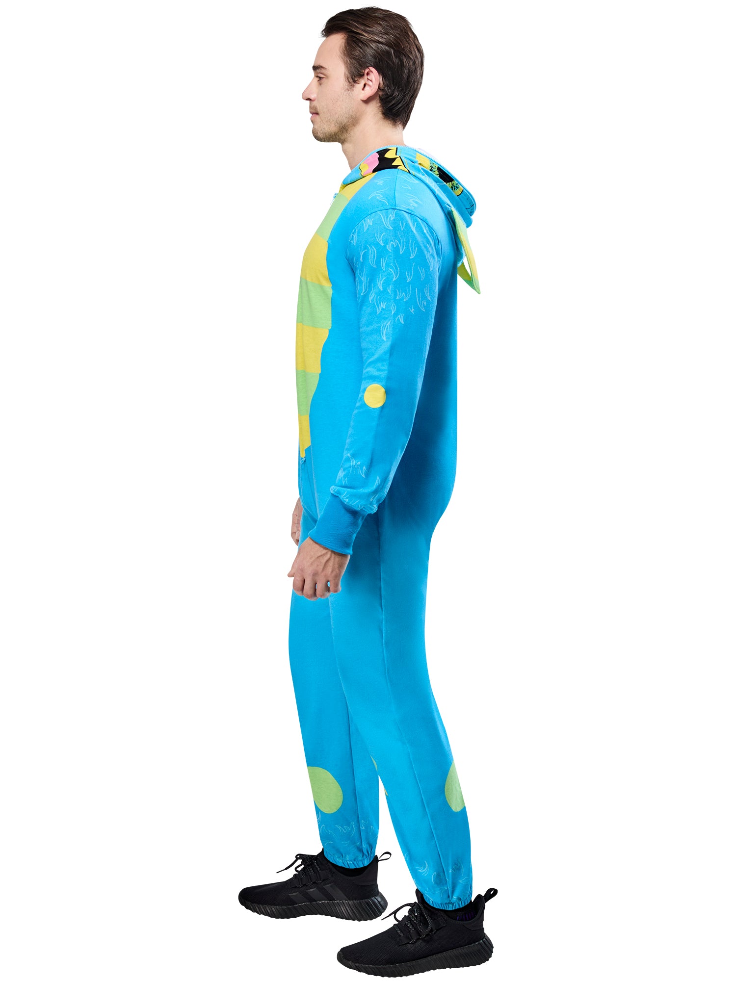 super monsters costume Adult Blue Monster Zipsters Hooded Costume