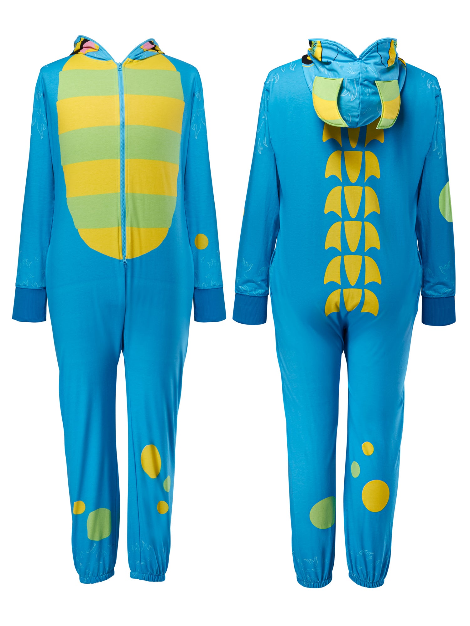 Adult Blue Monster Zipsters Hooded Costume - costumes.com