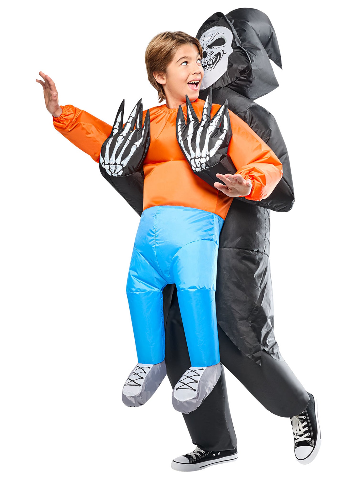 Kids' Grim Reaper Abduction Inflatable Costume - costumes.com