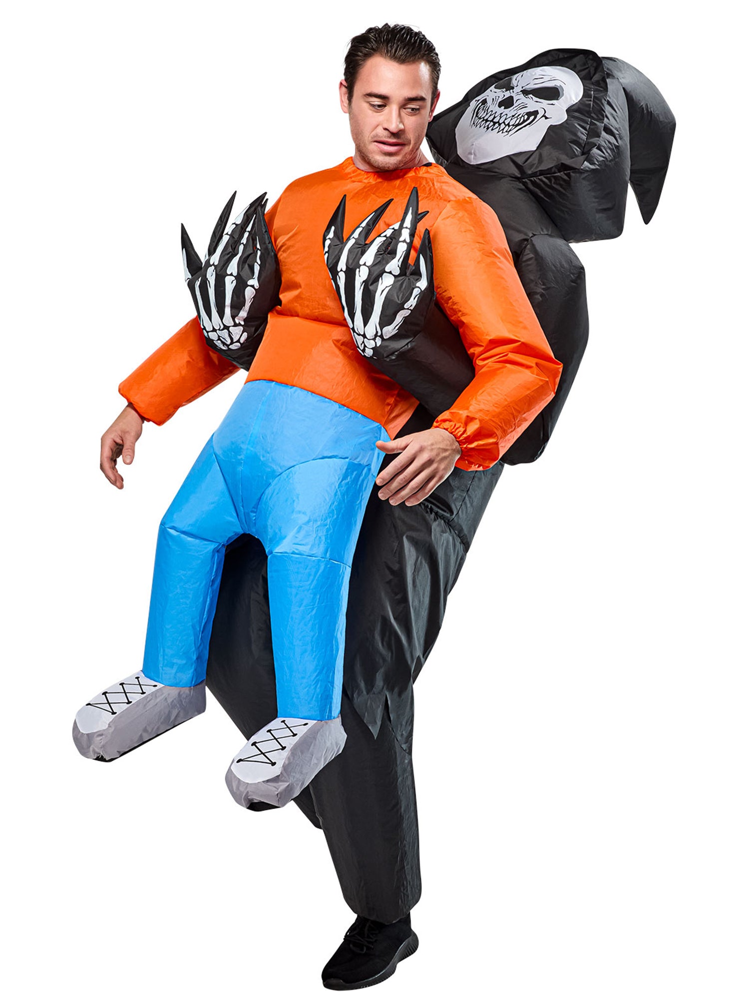 Adult Grim Reaper Abduction Inflatable Costume - costumes.com