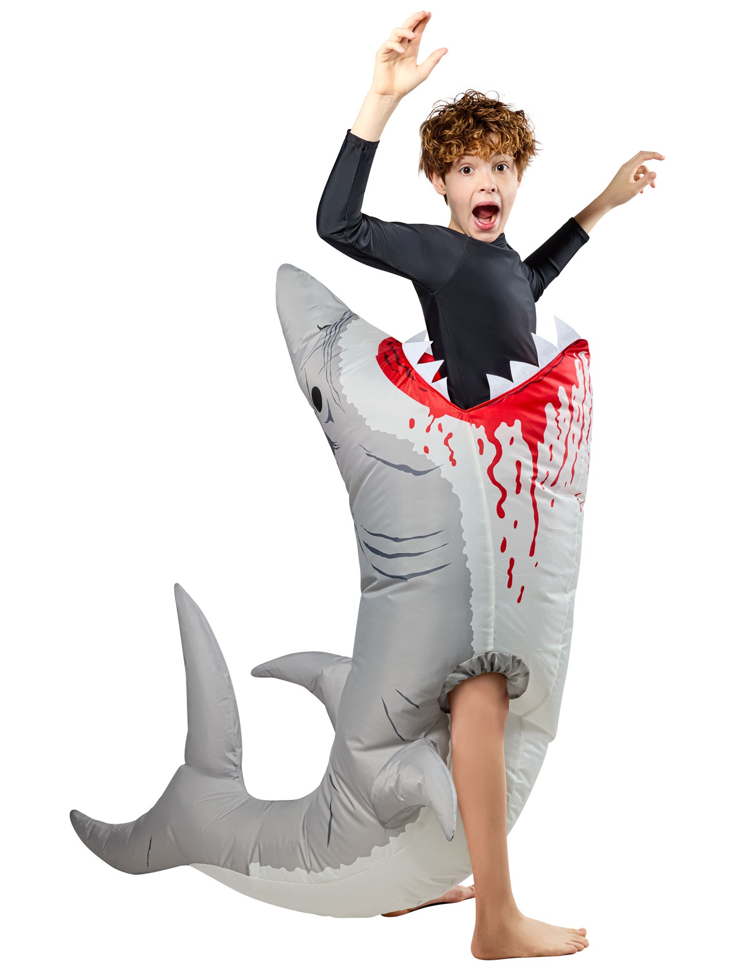 Kids' Ride on Shark Attack Inflatable Costume - costumes.com