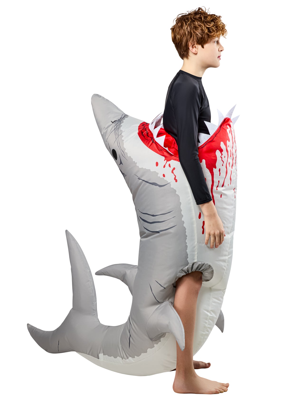 Kids Inflatable Shark Rides Kids' Ride on Shark Attack Inflatable Costume