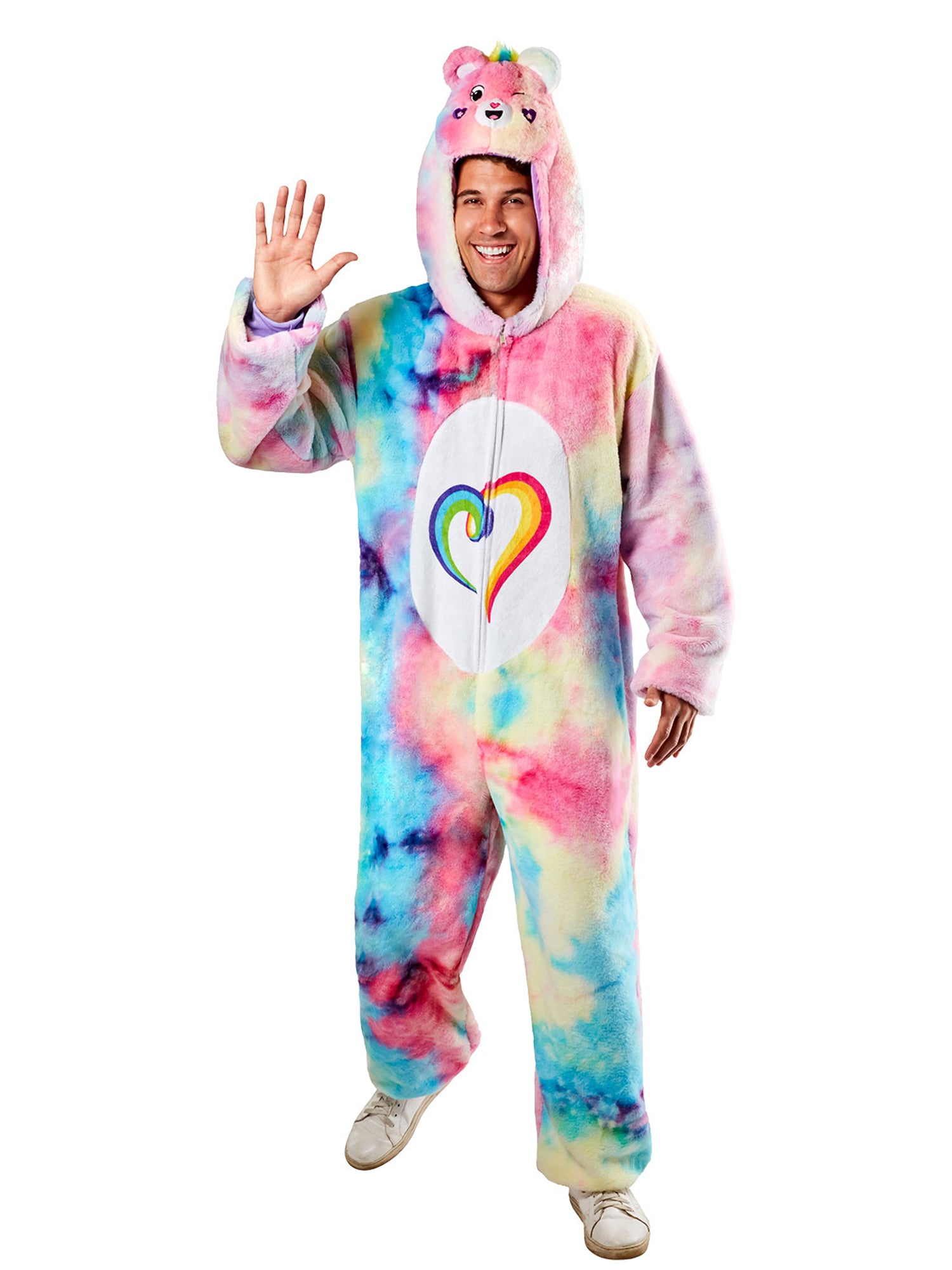 Adult Care Bears Togetherness Bear Zipsters Costume - costumes.com