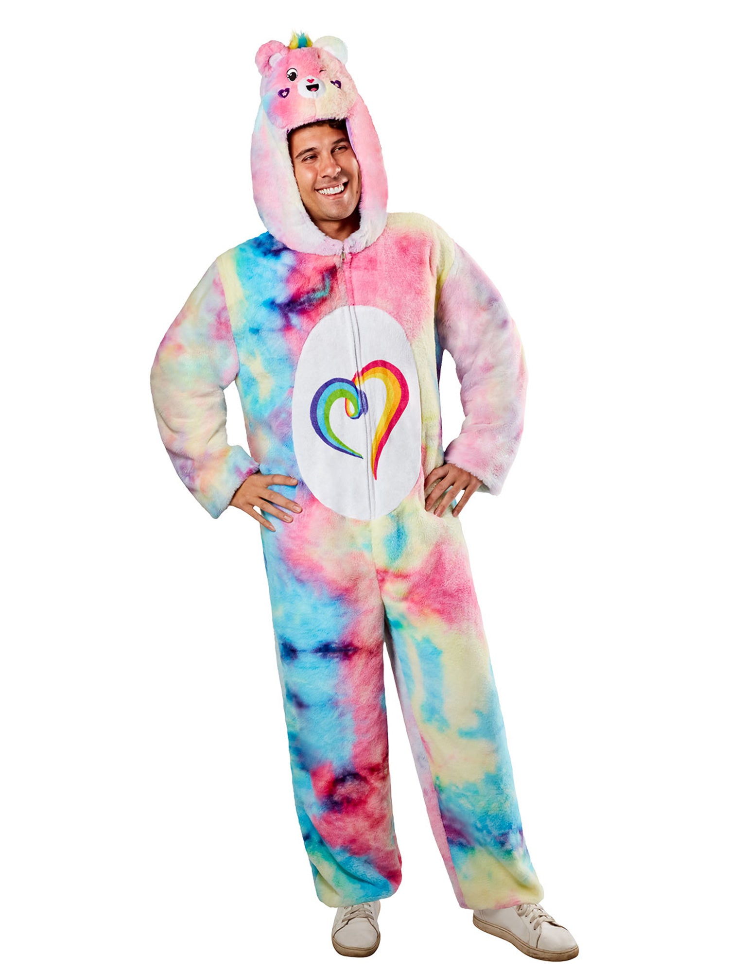Adult Care Bears Togetherness Bear Zipsters Costume - costumes.com