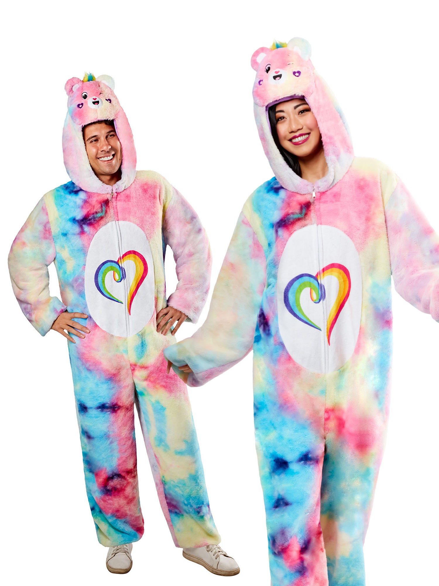 Adult Care Bears Togetherness Bear Zipsters Costume - costumes.com