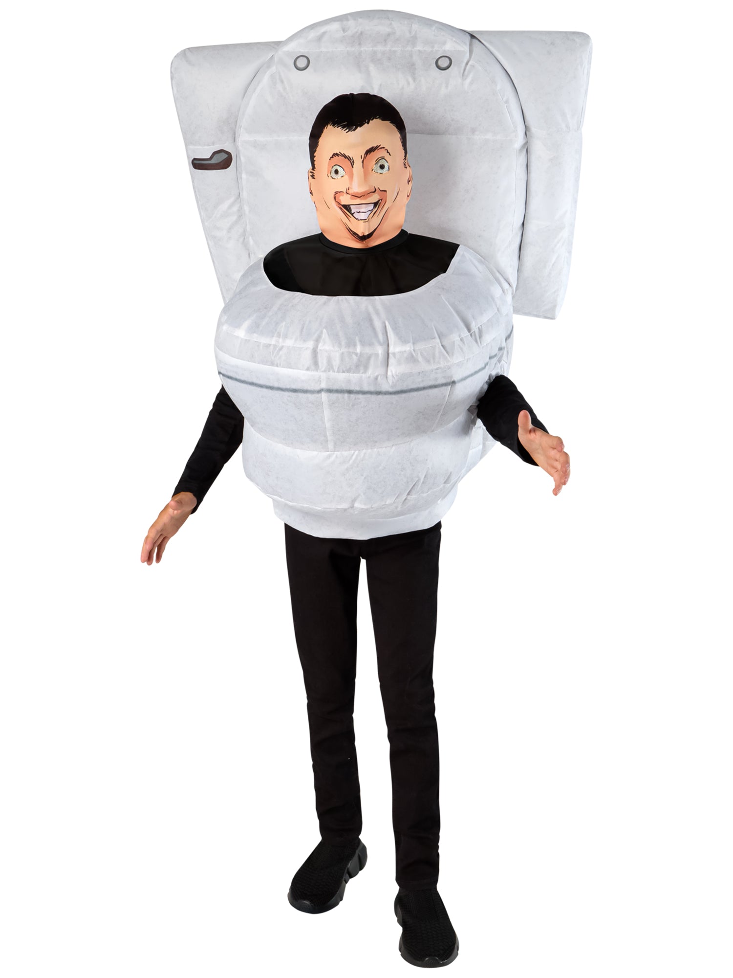 Boys' Skibidi Toilet Inflatable Hood - costumes.com