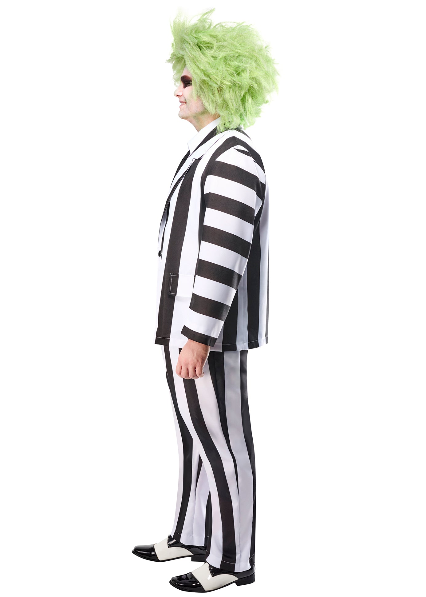 Men's Big and Tall Beetlejuice Classic Costume - costumes.com