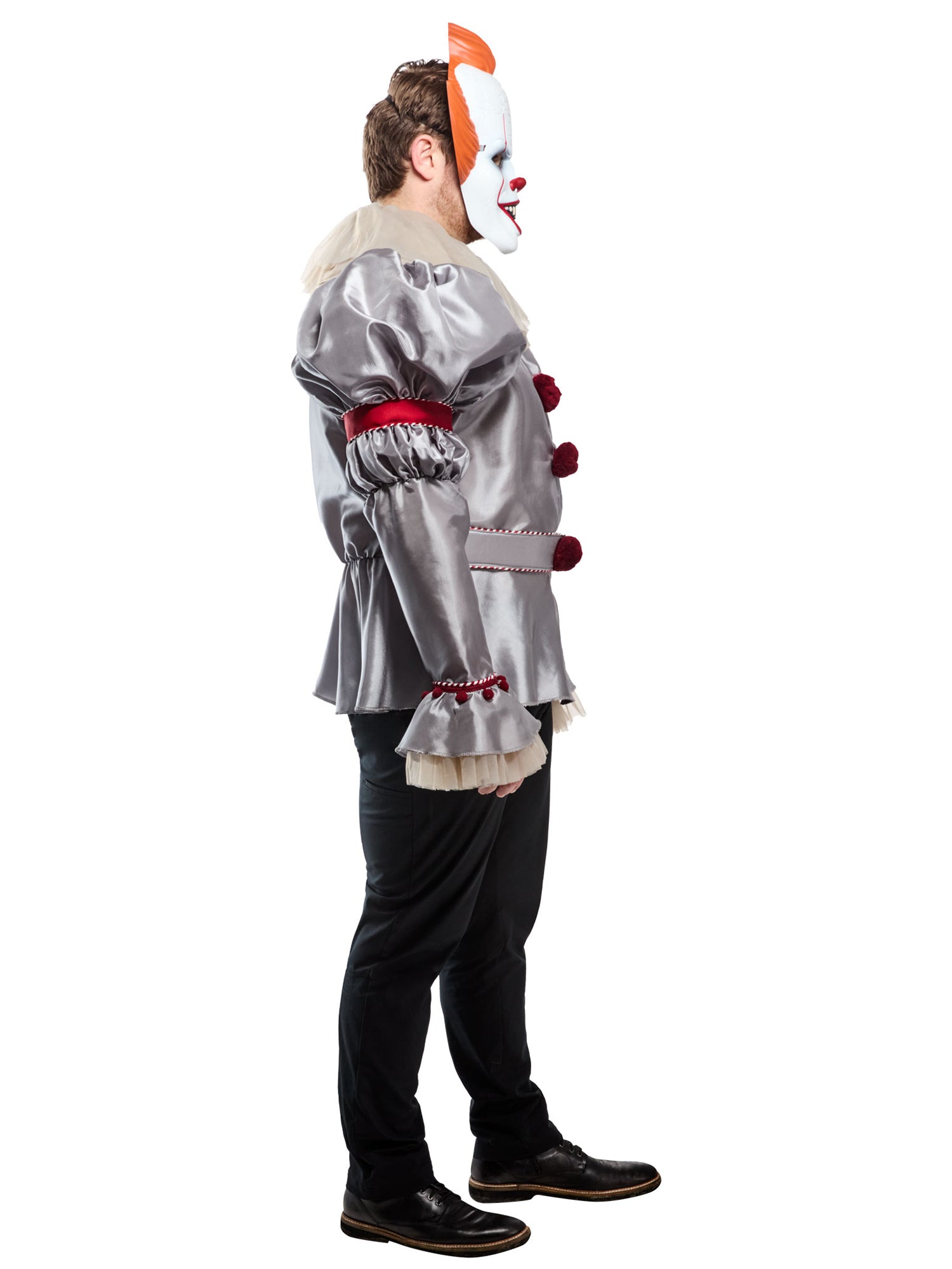 Men's Big and Tall It 2017 Pennywise Costume with Mask - costumes.com
