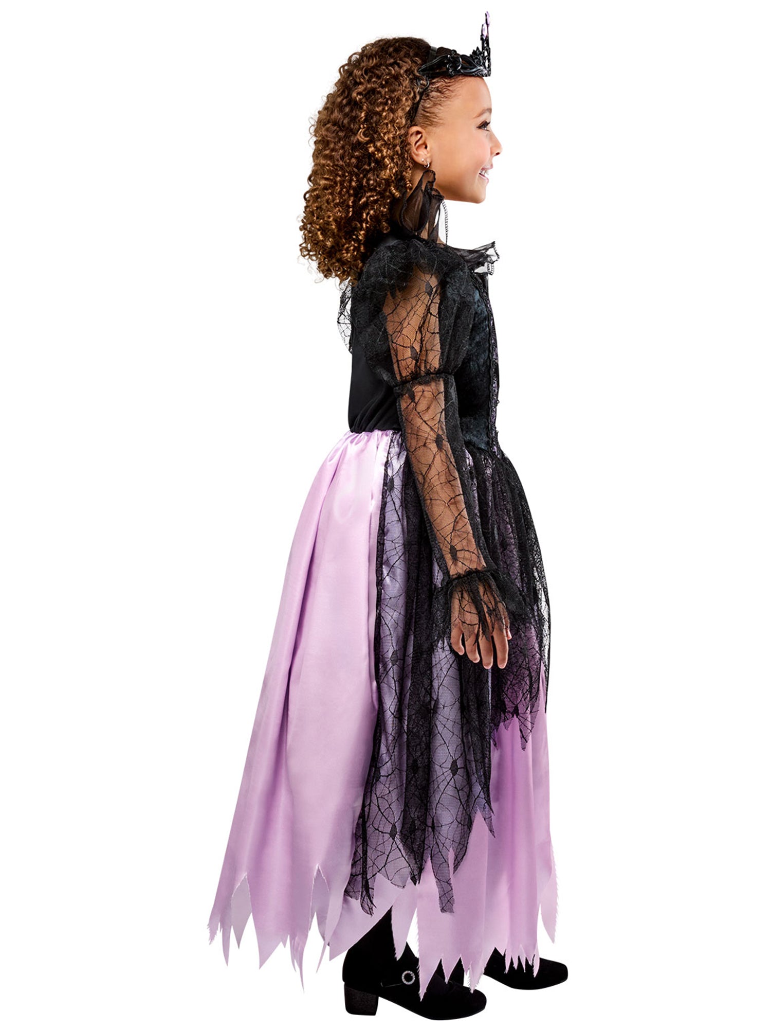 Girls' Purple and Black Gothic Queen Costume - costumes.com