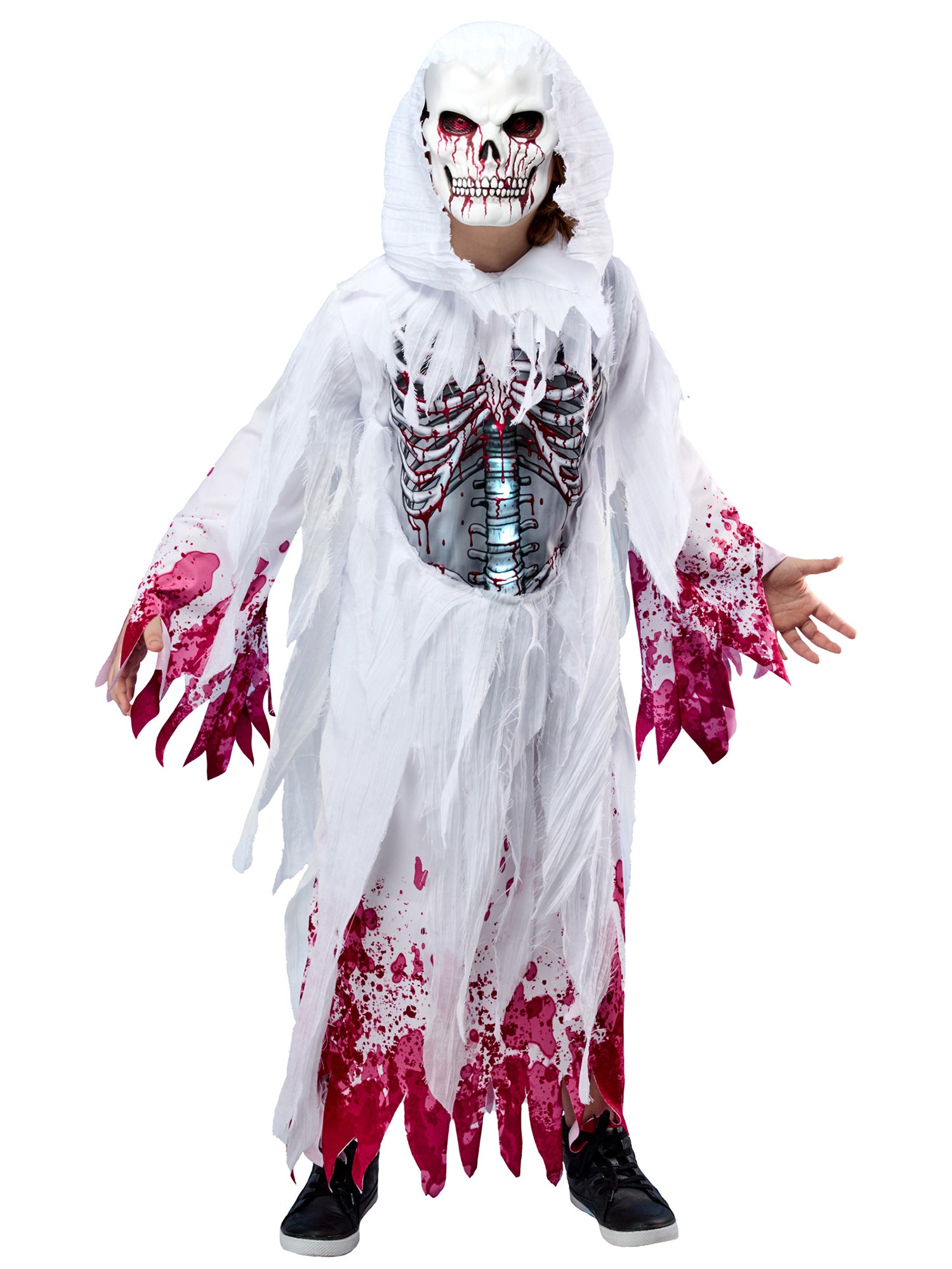 Boys' Bloody Ghost Light Up Costume with Mask - costumes.com