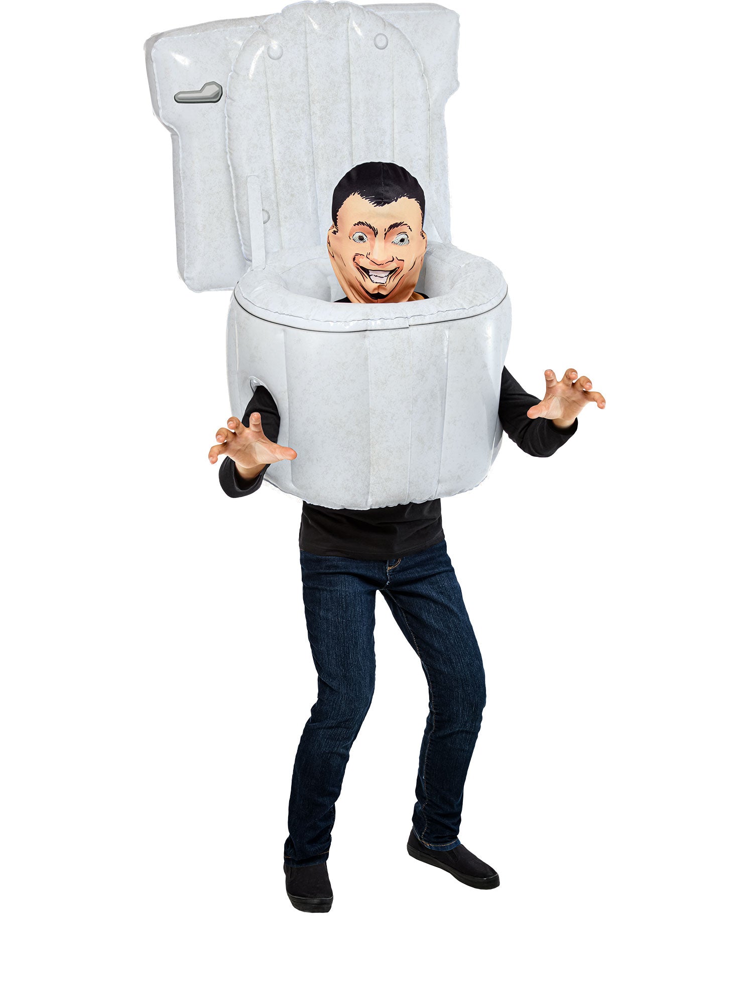 Boys' Skibidi Toilet Blow Up Costume with Mask - costumes.com