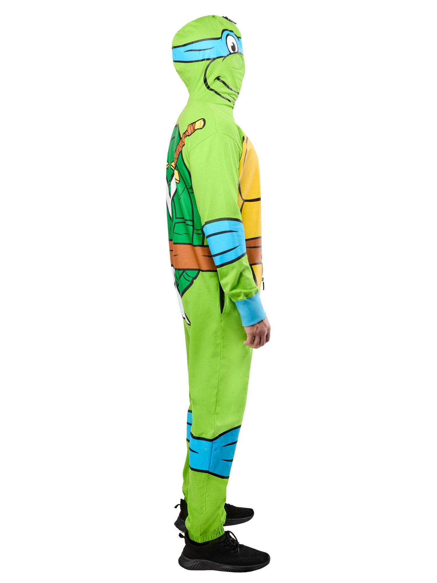 Men's Teenage Mutant Ninja Turtles Classic Leonardo Zipsters Hooded Costume - costumes.com