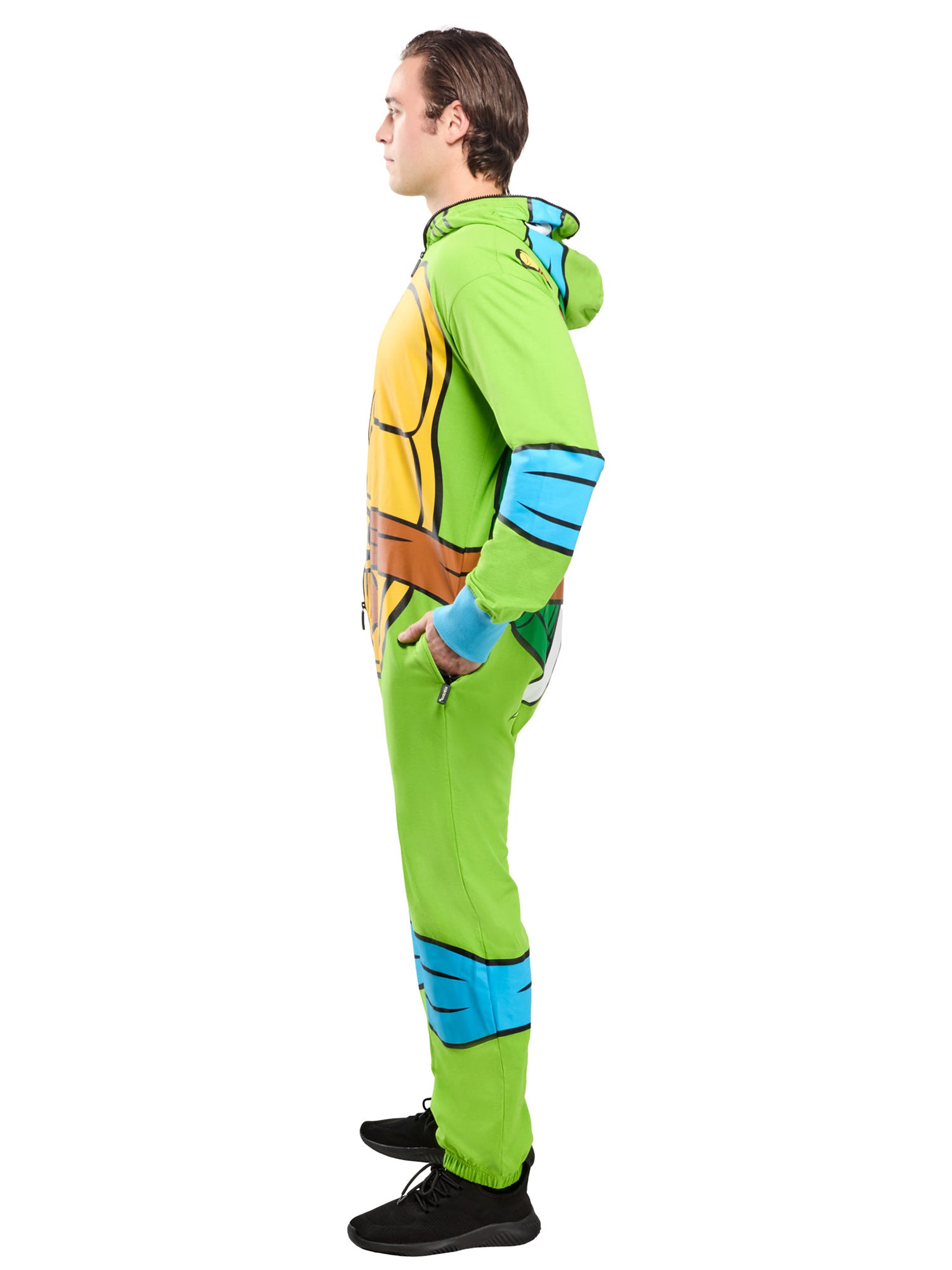 Men's Teenage Mutant Ninja Turtles Classic Leonardo Zipsters Hooded Costume - costumes.com