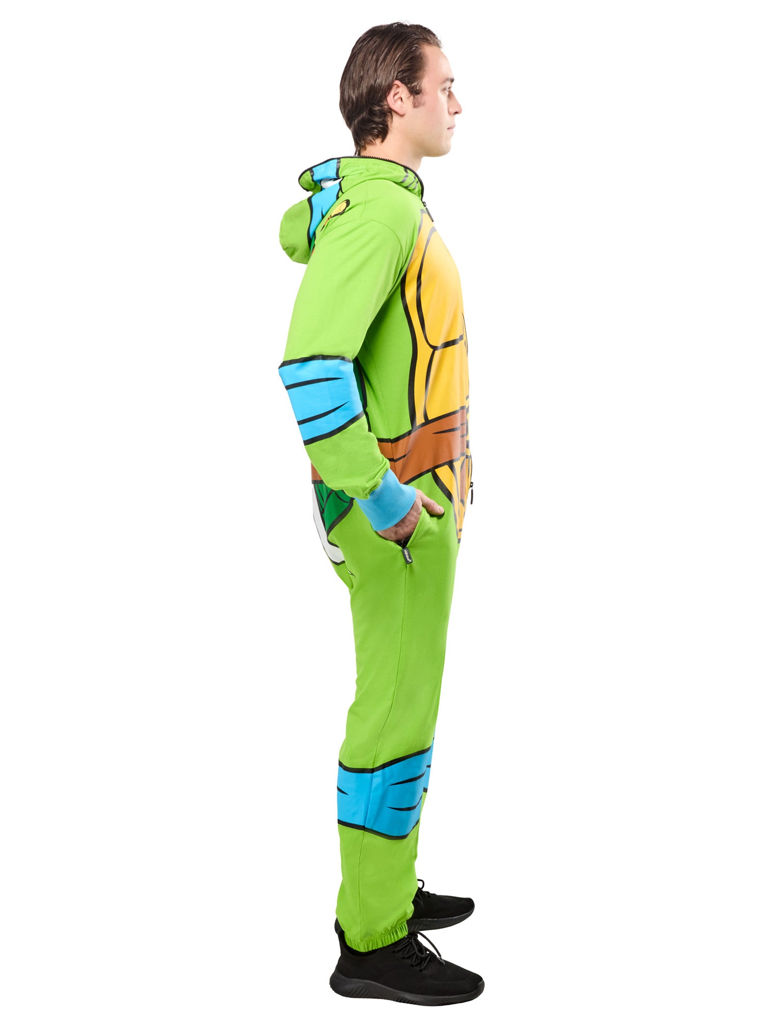 Men's Teenage Mutant Ninja Turtles Classic Leonardo Zipsters Hooded Costume - costumes.com