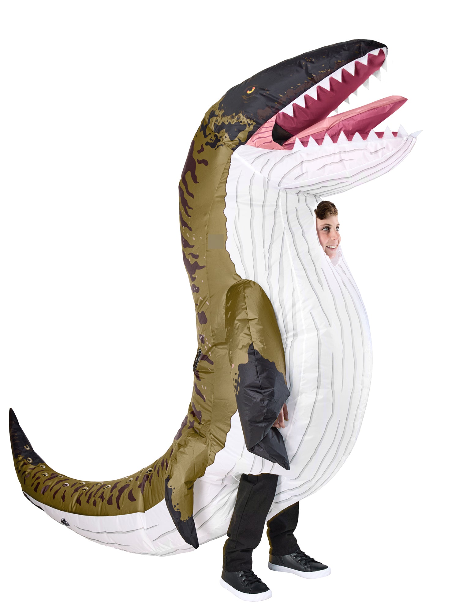Kids'  Jurassic World Rebirth Mosasaurus Inflatable Costume - costumes.com