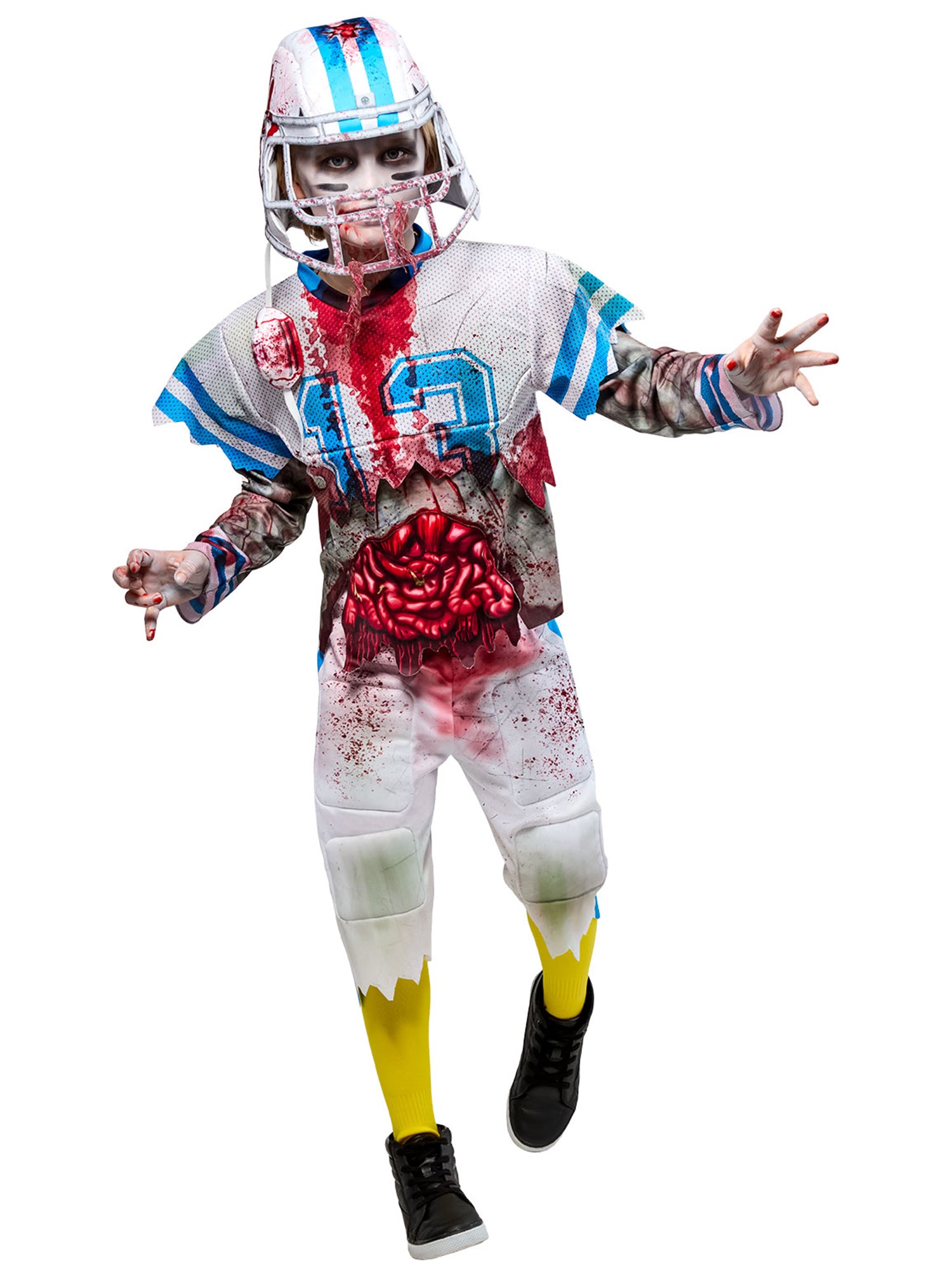 Boys' Bloody Zombie Football Player Costume - costumes.com