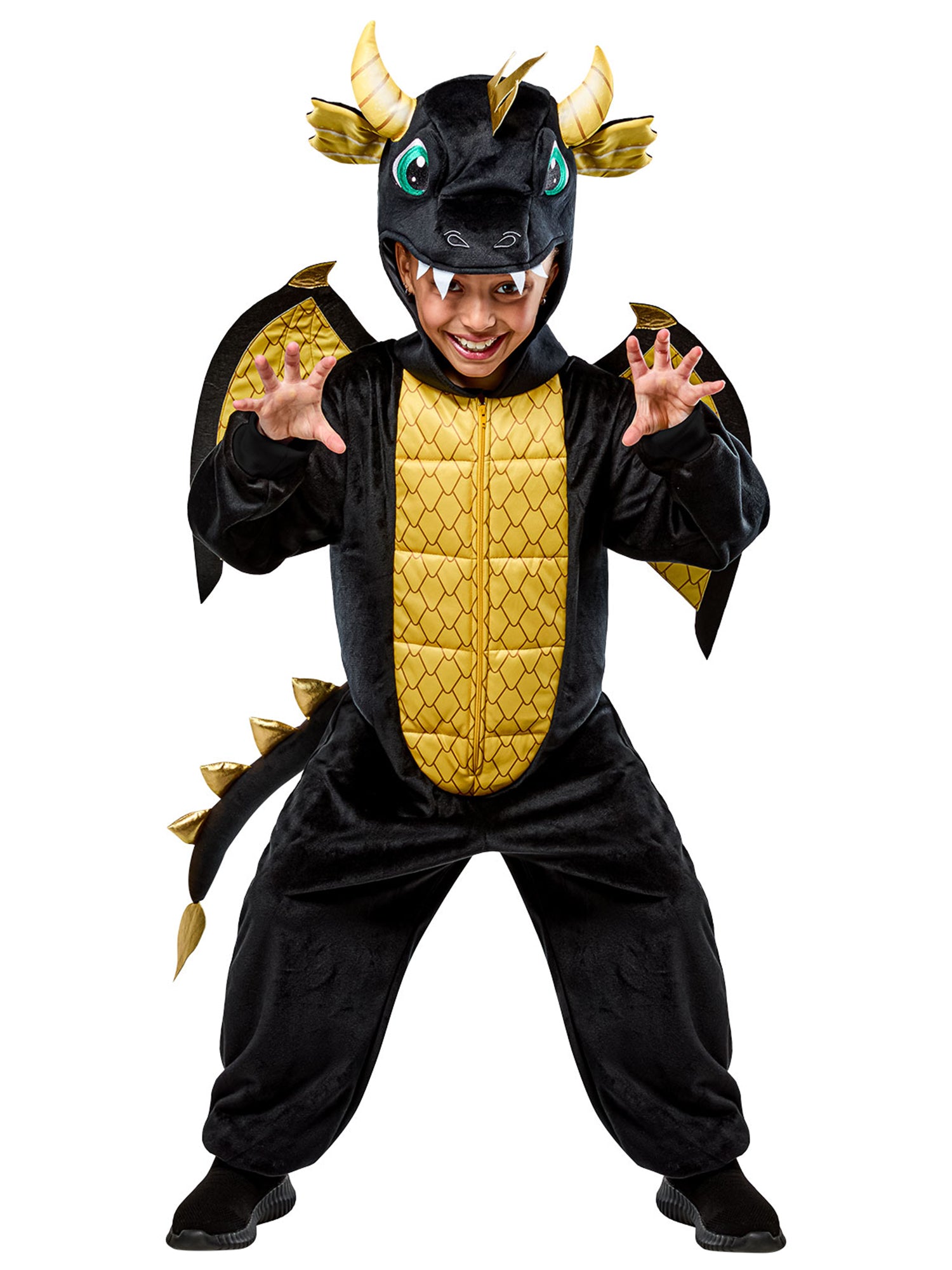 Kids' Black Dragon Zipsters Costume - costumes.com