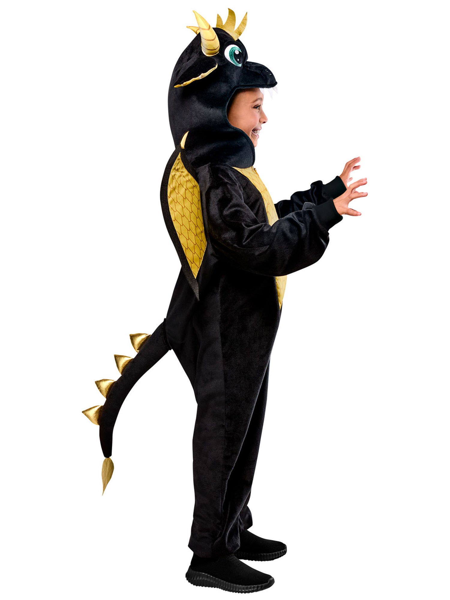 Kids' Black Dragon Zipsters Costume - costumes.com