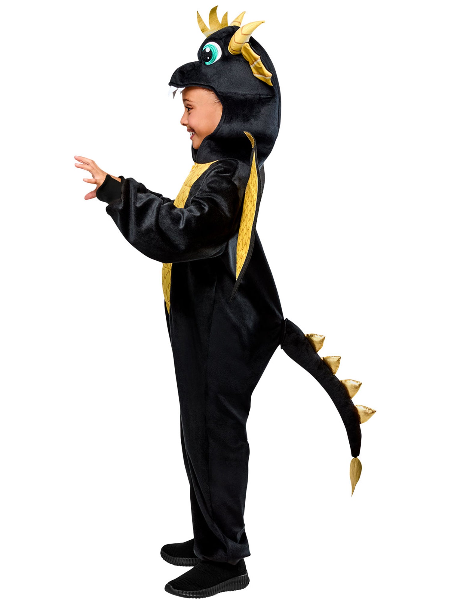 Kids' Black Dragon Zipsters Costume - costumes.com
