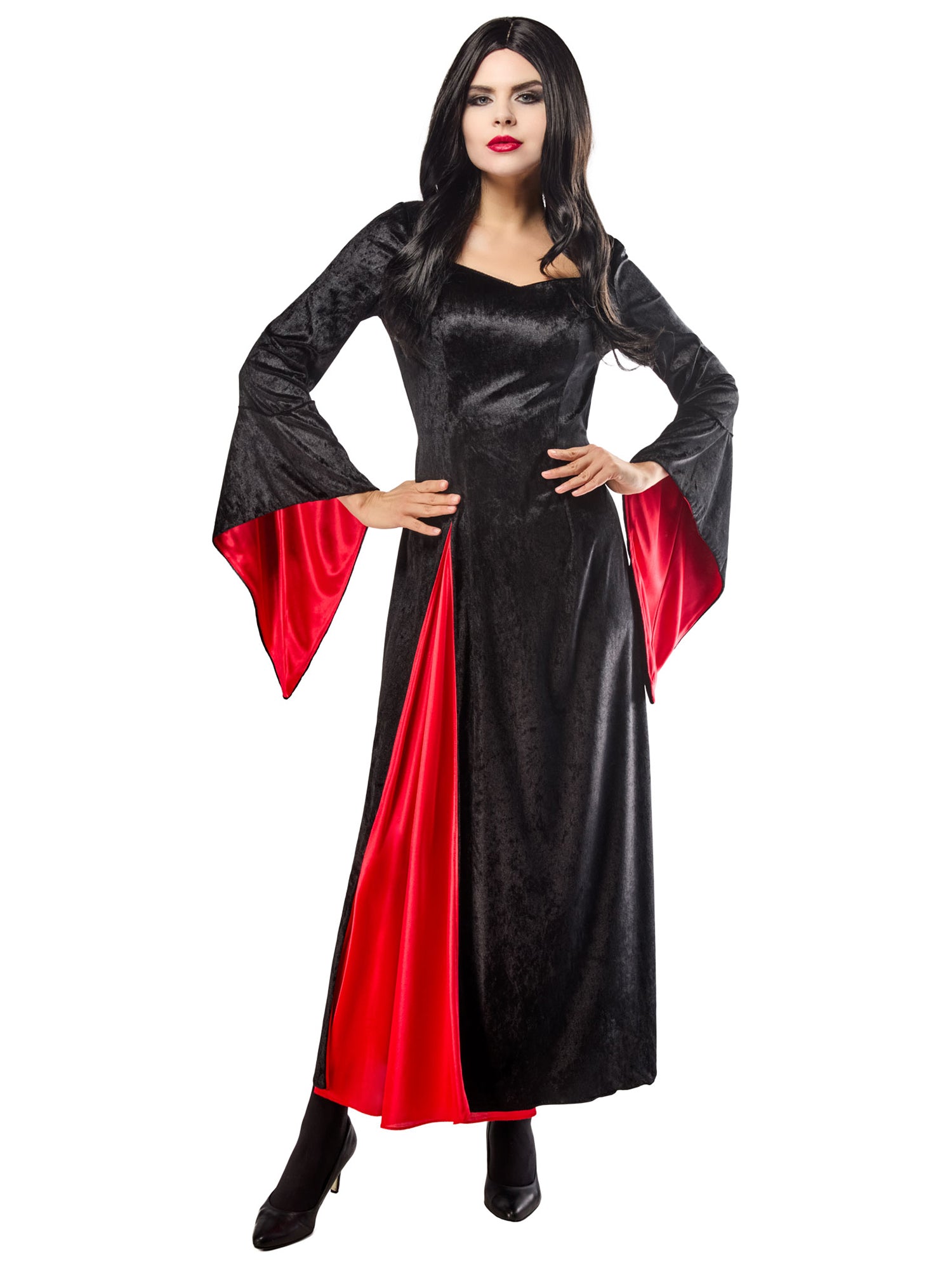 Women's Wednesday Morticia Addams Dress - costumes.com