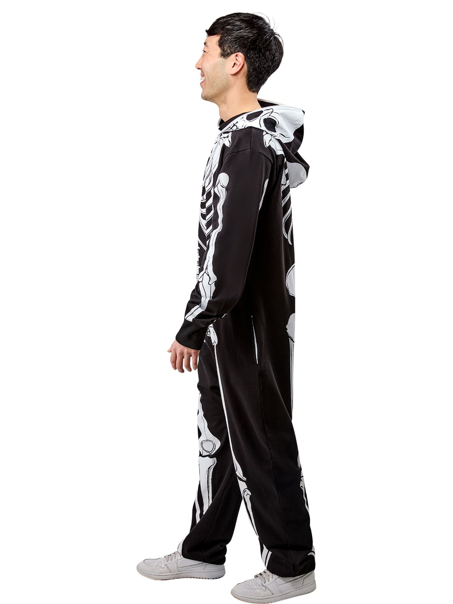 Adult Skeleton Zipsters Hooded Costume - costumes.com