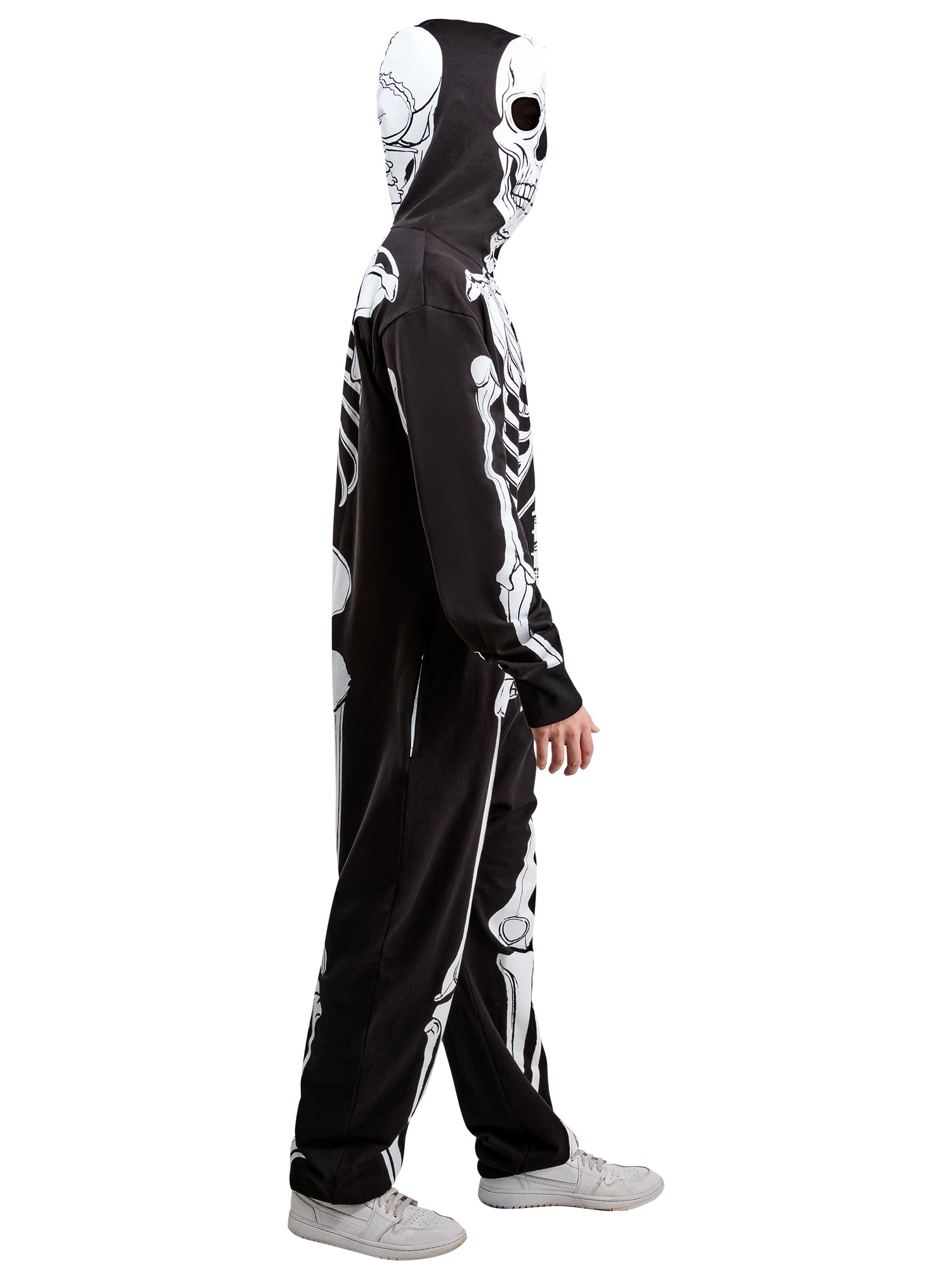 Adult Skeleton Zipsters Hooded Costume - costumes.com