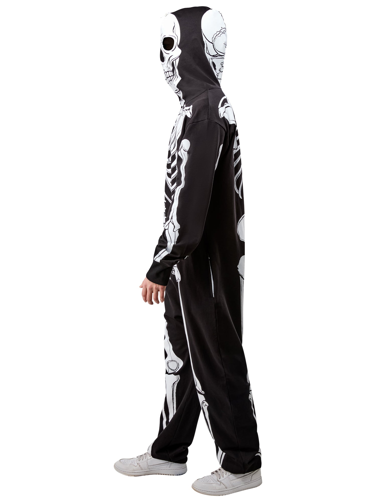 Adult Skeleton Zipsters Hooded Costume - costumes.com