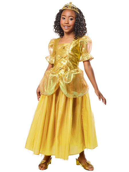 Girls' Gold Beauty Princess Dress and Tiara