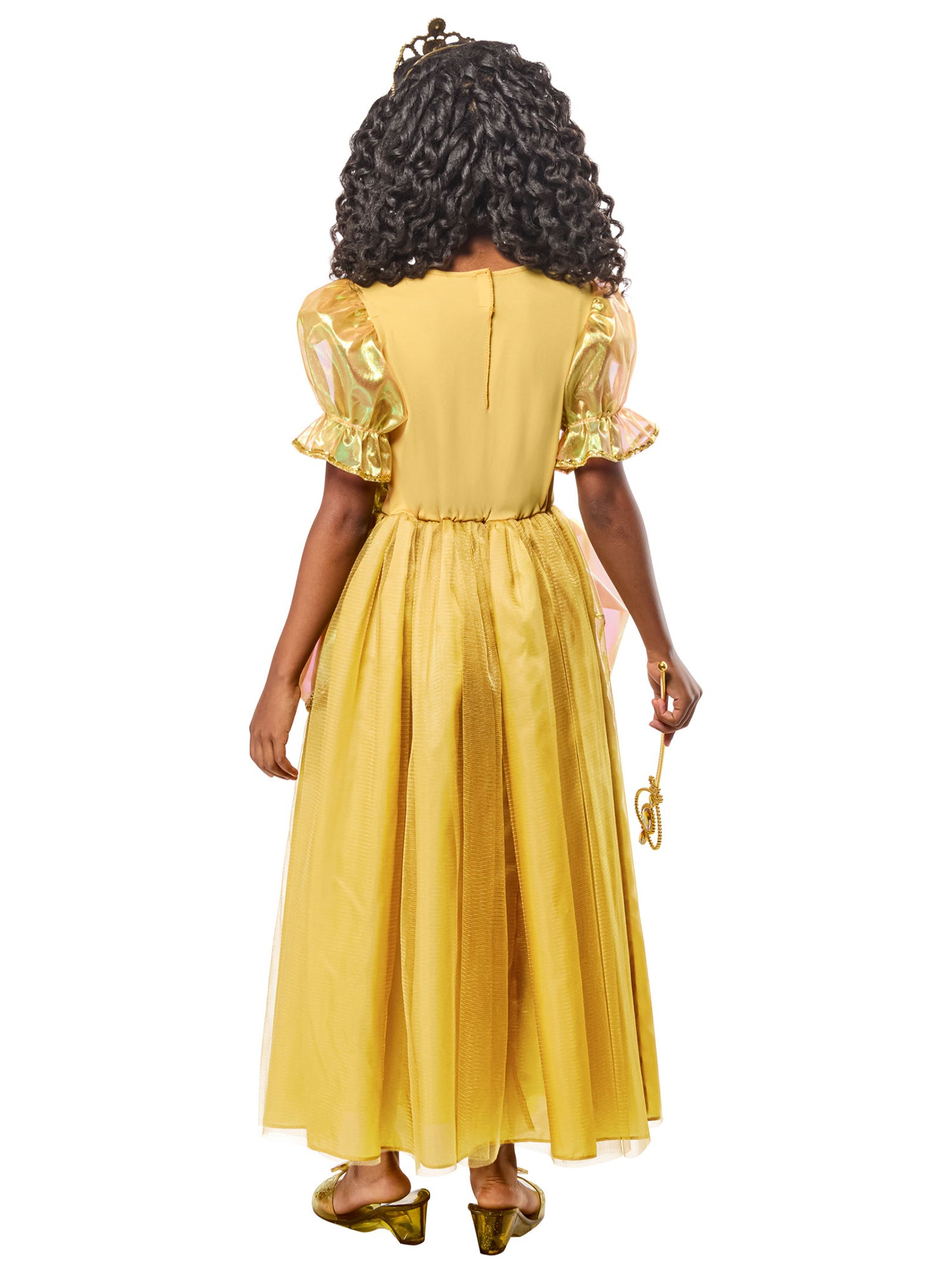 Girls' Gold Beauty Princess Dress and Tiara - costumes.com