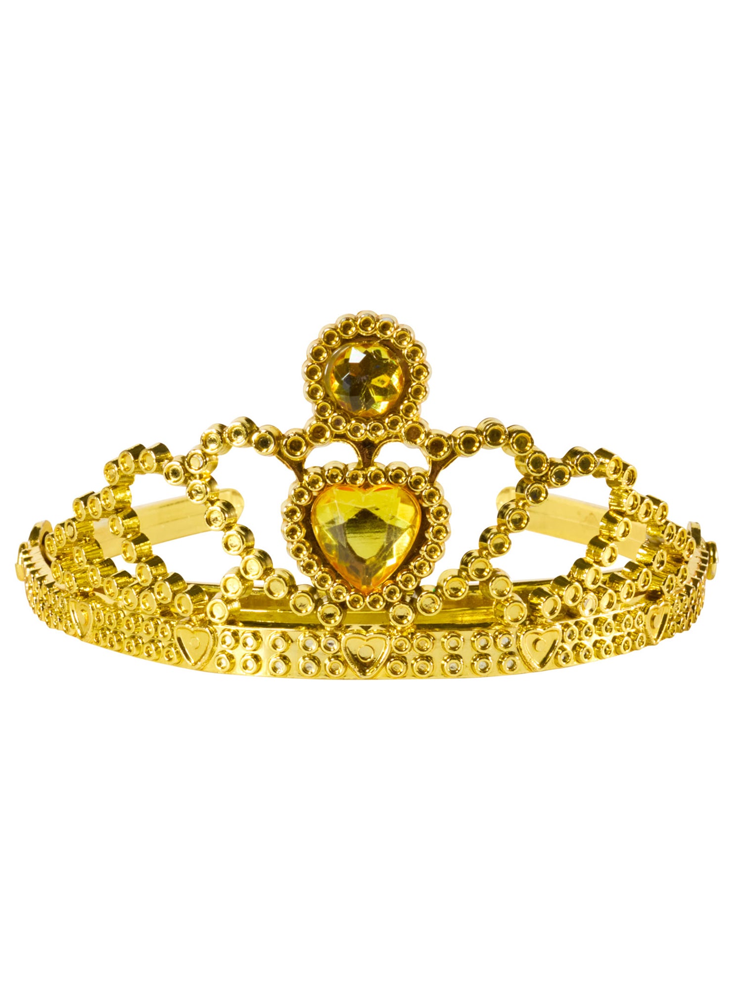 Girls' Gold Beauty Princess Dress and Tiara - costumes.com