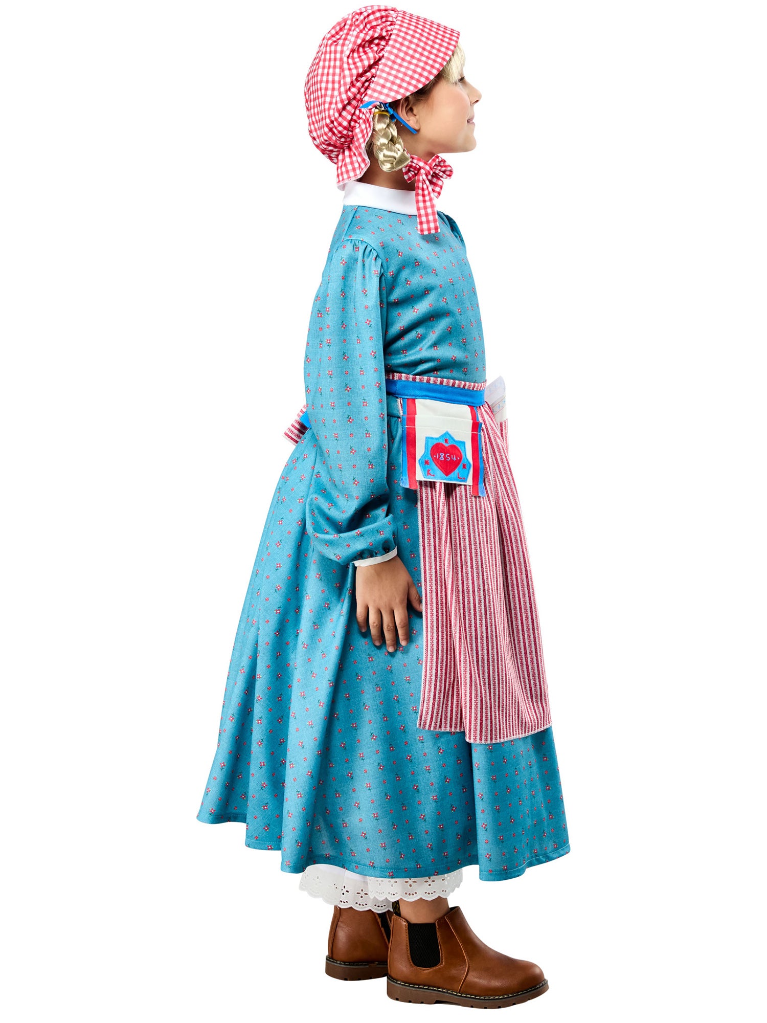 Girls' American Girl Kirsten Larson Dress with Bonnet Costume Set - costumes.com