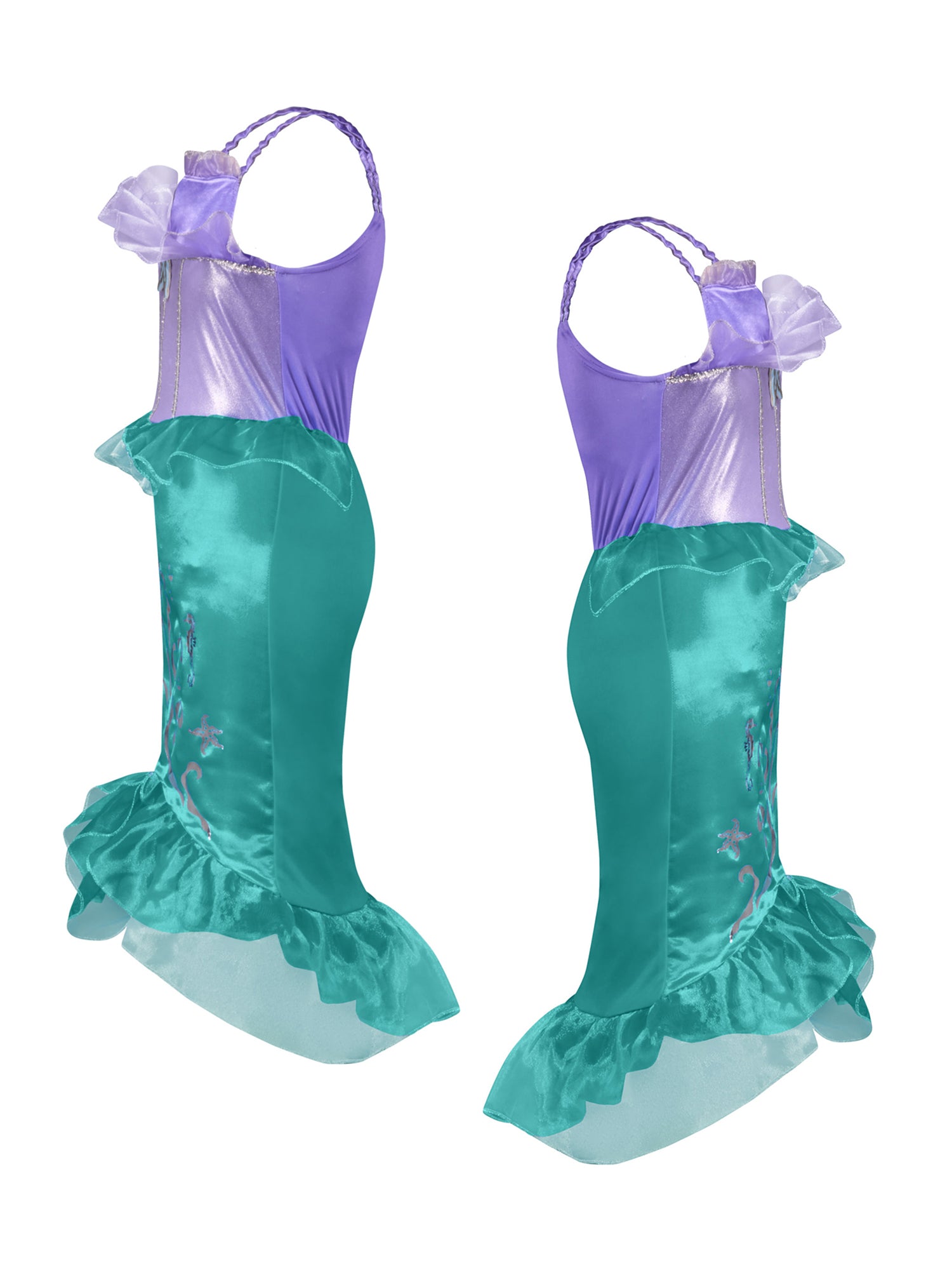 Girls' Mermaid Princess Dress and Headband - costumes.com