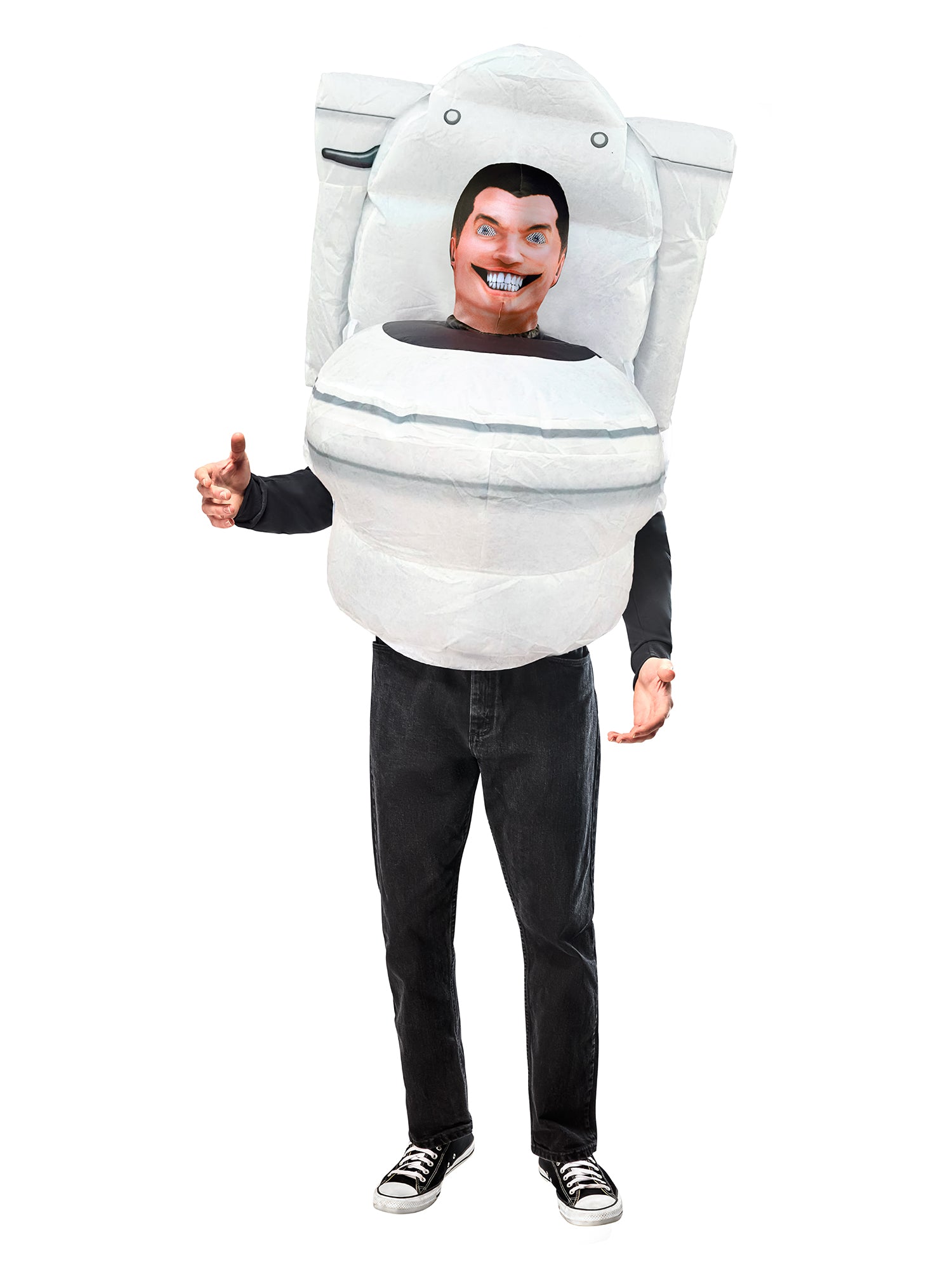 Adult Skibidi Toilet Inflatable Costume with Mask - costumes.com