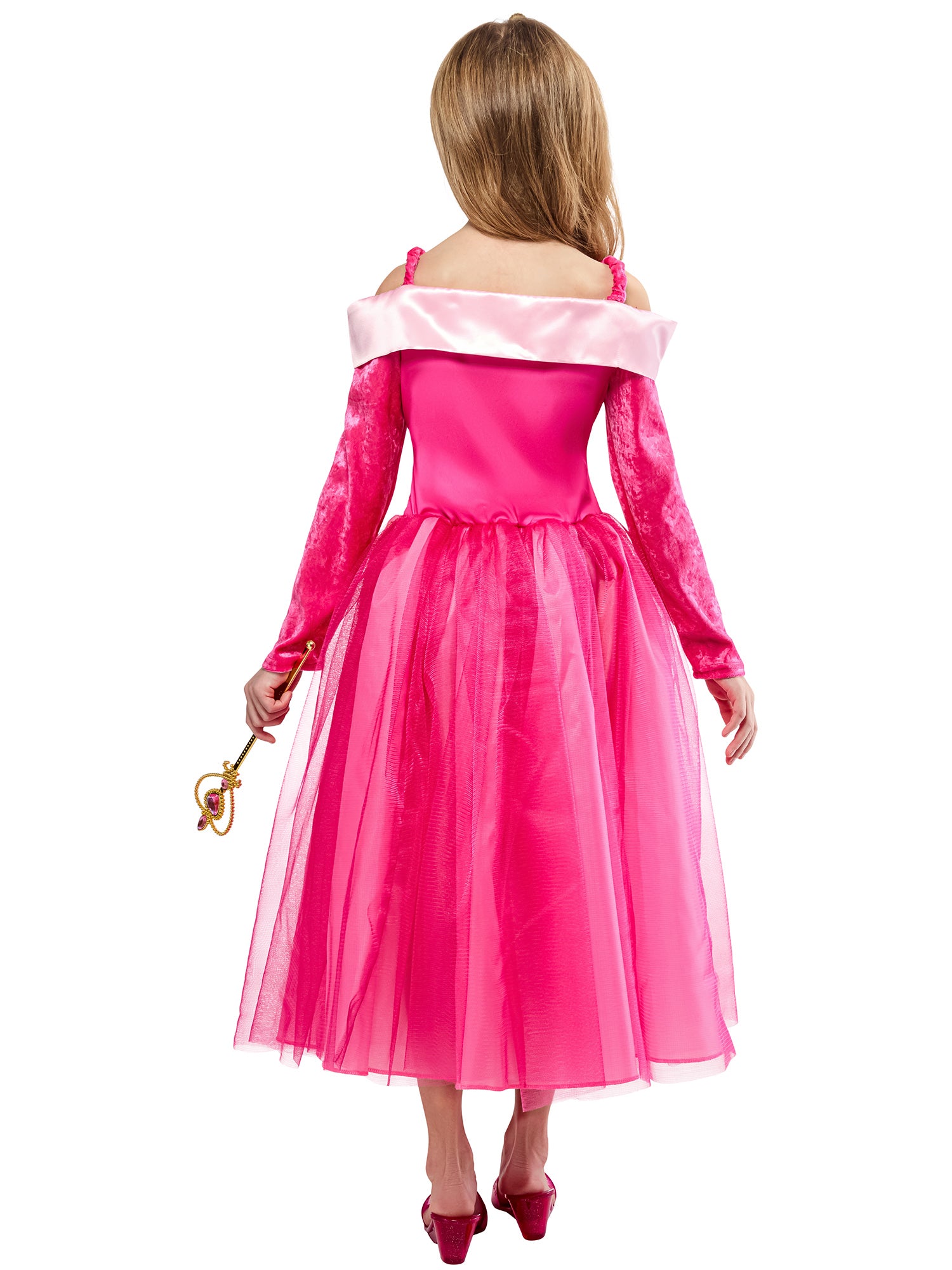 Girls' Pink Sleeping Princess Dress and Tiara - costumes.com