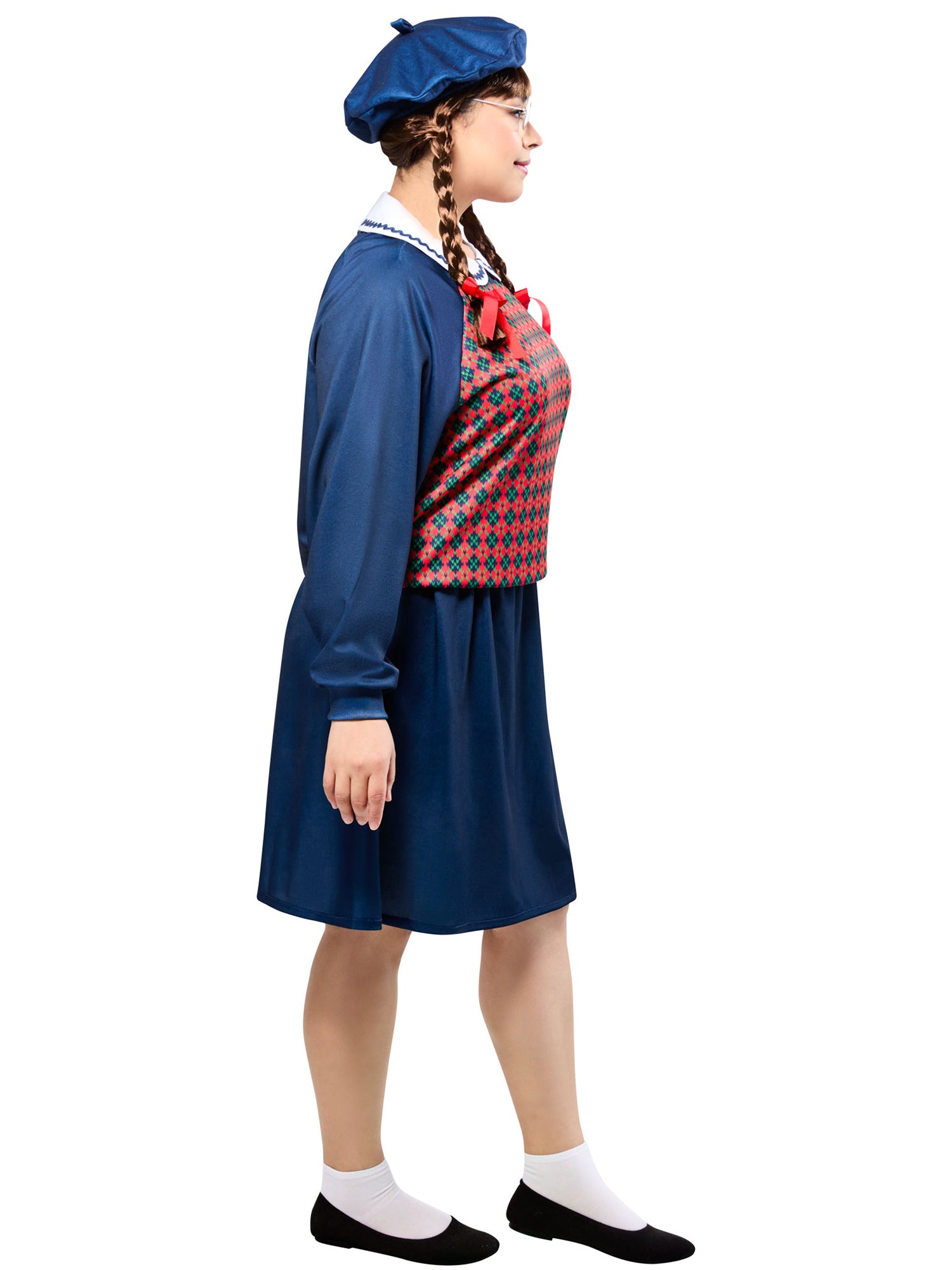 Women's Plus Size American Girl Molly McIntire Dress with Beret Costume Set - costumes.com