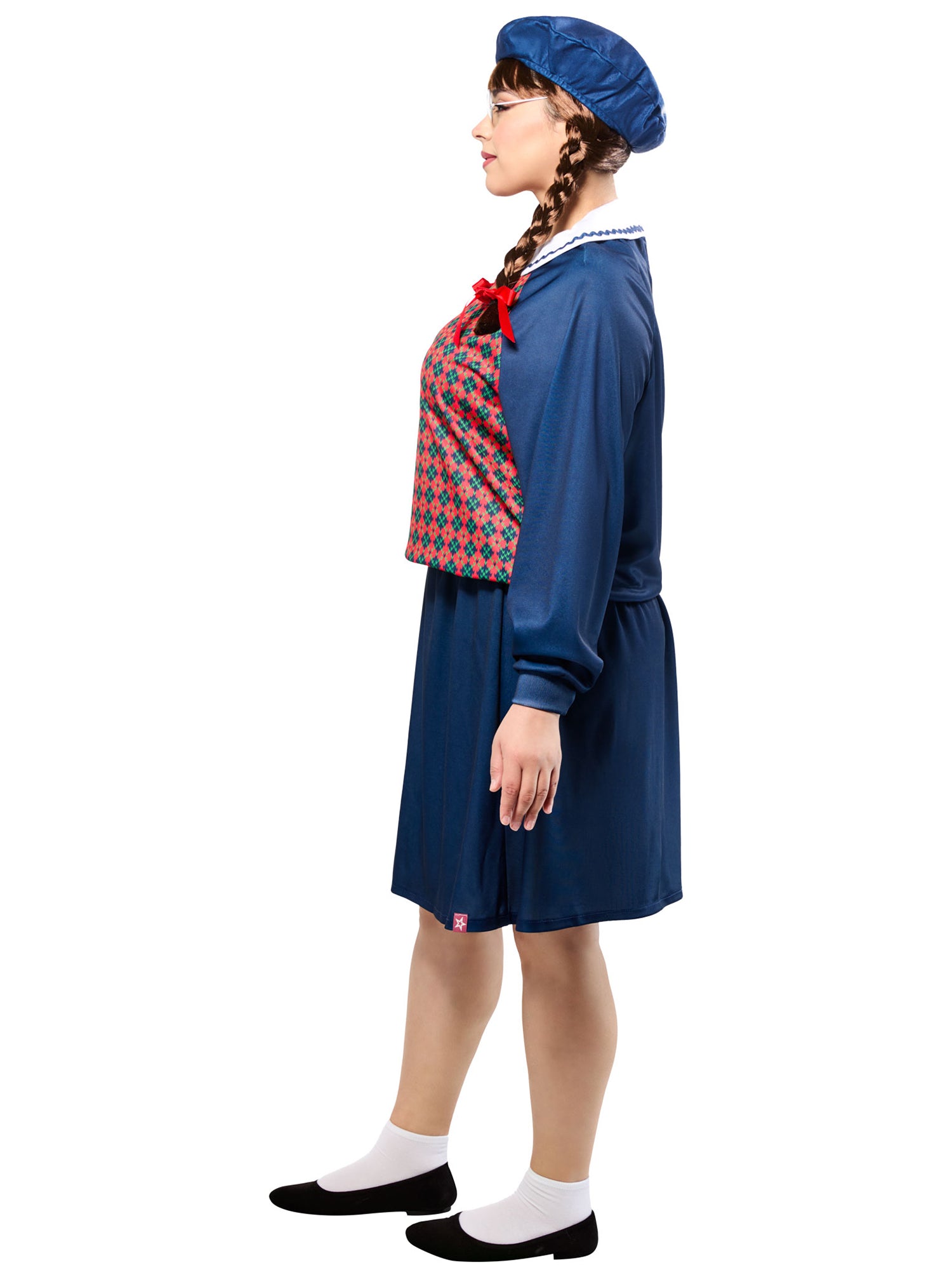 Women's Plus Size American Girl Molly McIntire Dress with Beret Costume Set - costumes.com