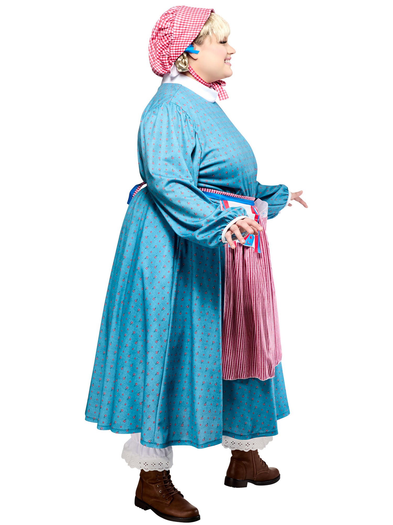 Women's Plus Size American Girl Kirsten Larson Dress with Bonnet Costume Set - costumes.com