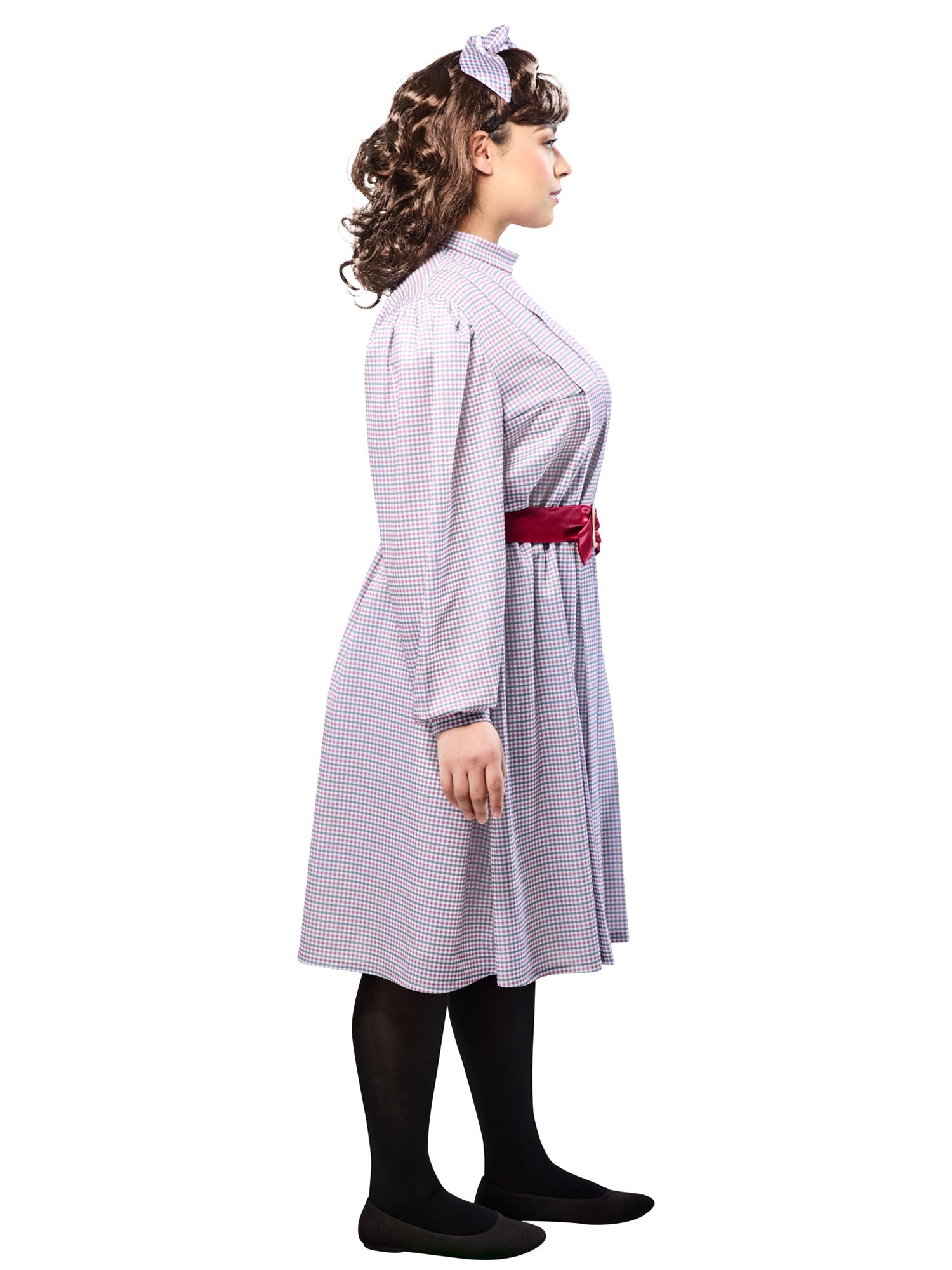 Women's Plus Size American Girl Samantha Parkington Plaid Dress Costume Set - costumes.com