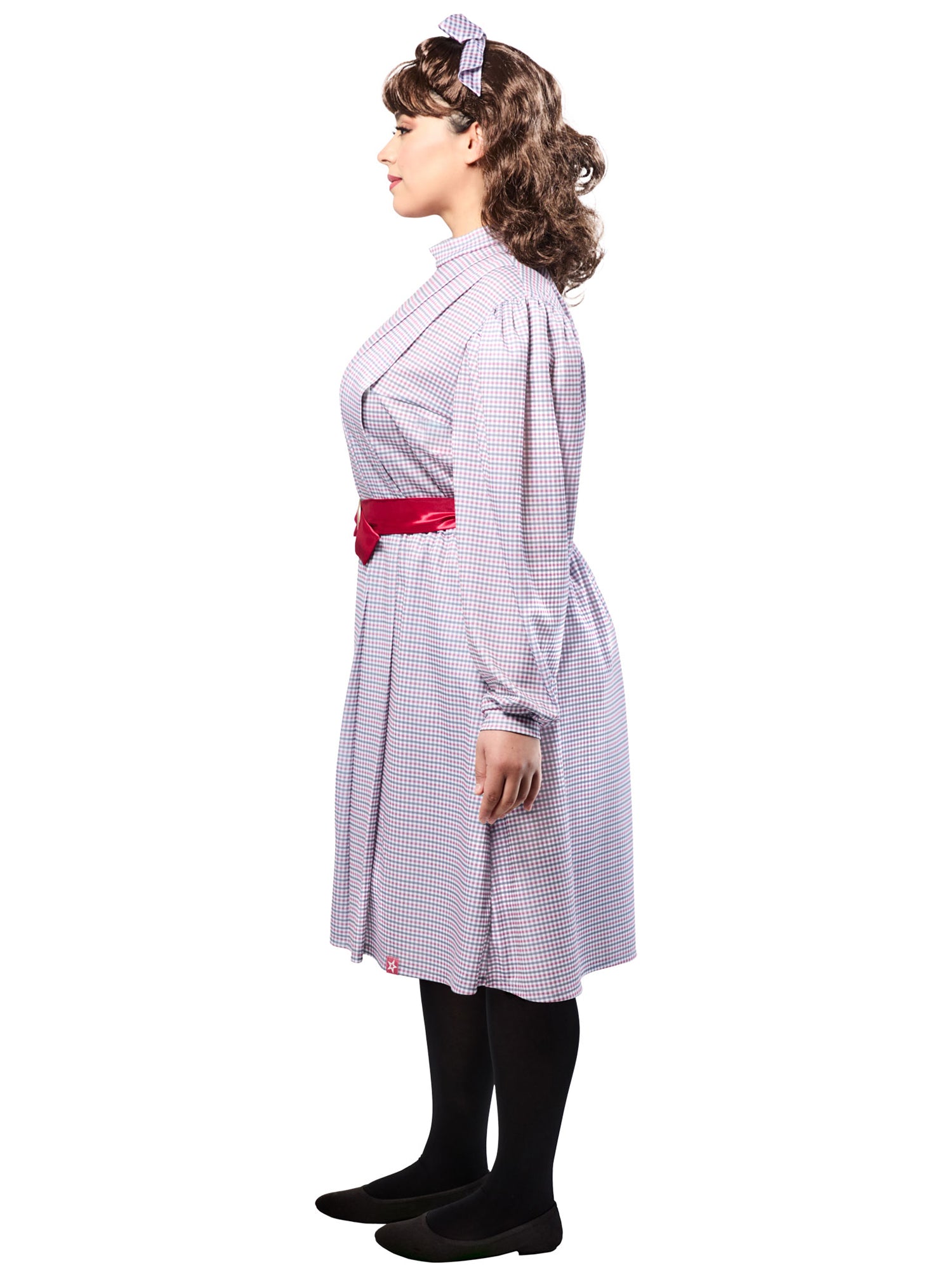 Women's Plus Size American Girl Samantha Parkington Plaid Dress Costume Set - costumes.com