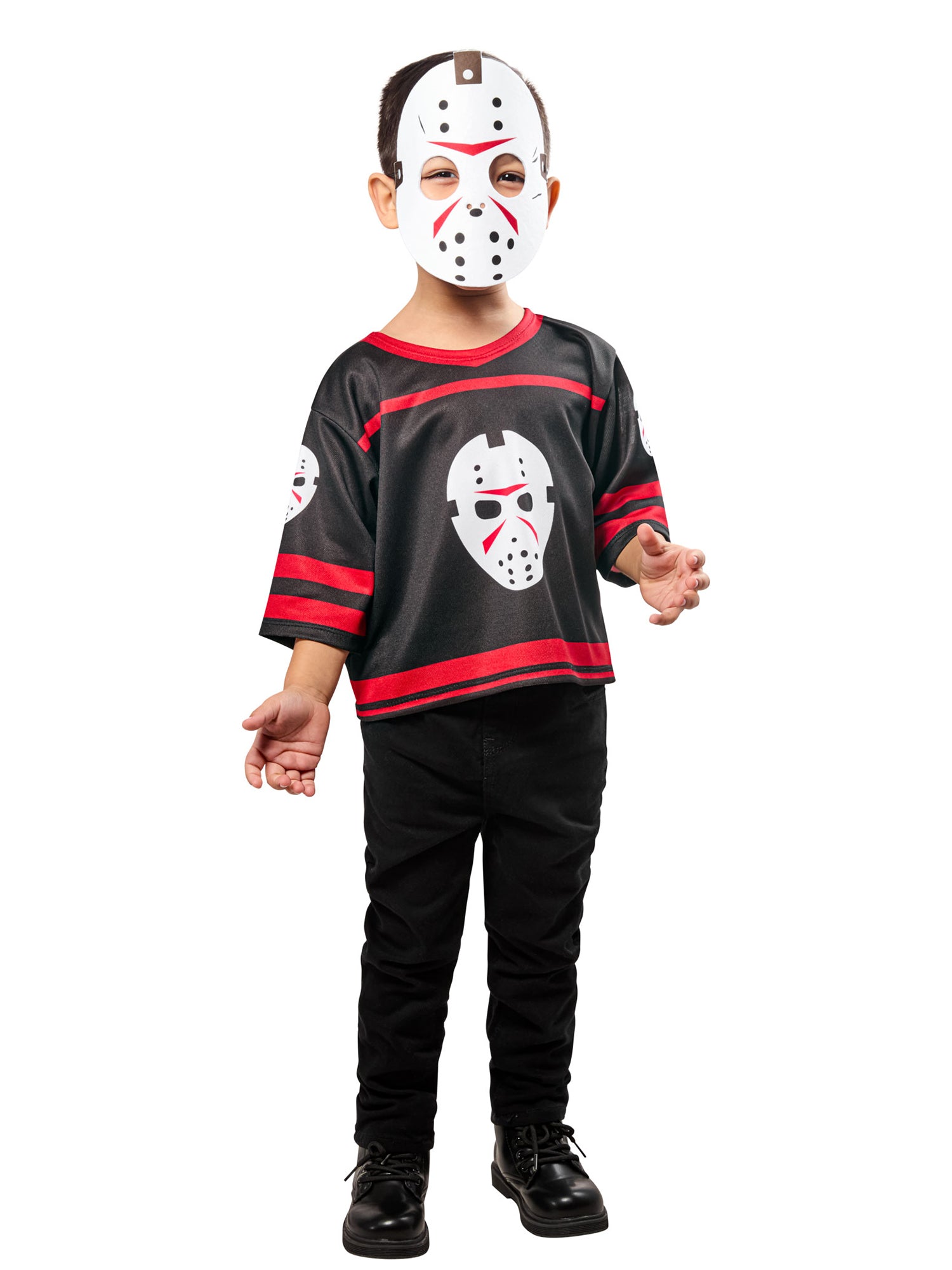 Friday the 13th Jason Voorhees Costume Top with Mask for Toddlers - costumes.com