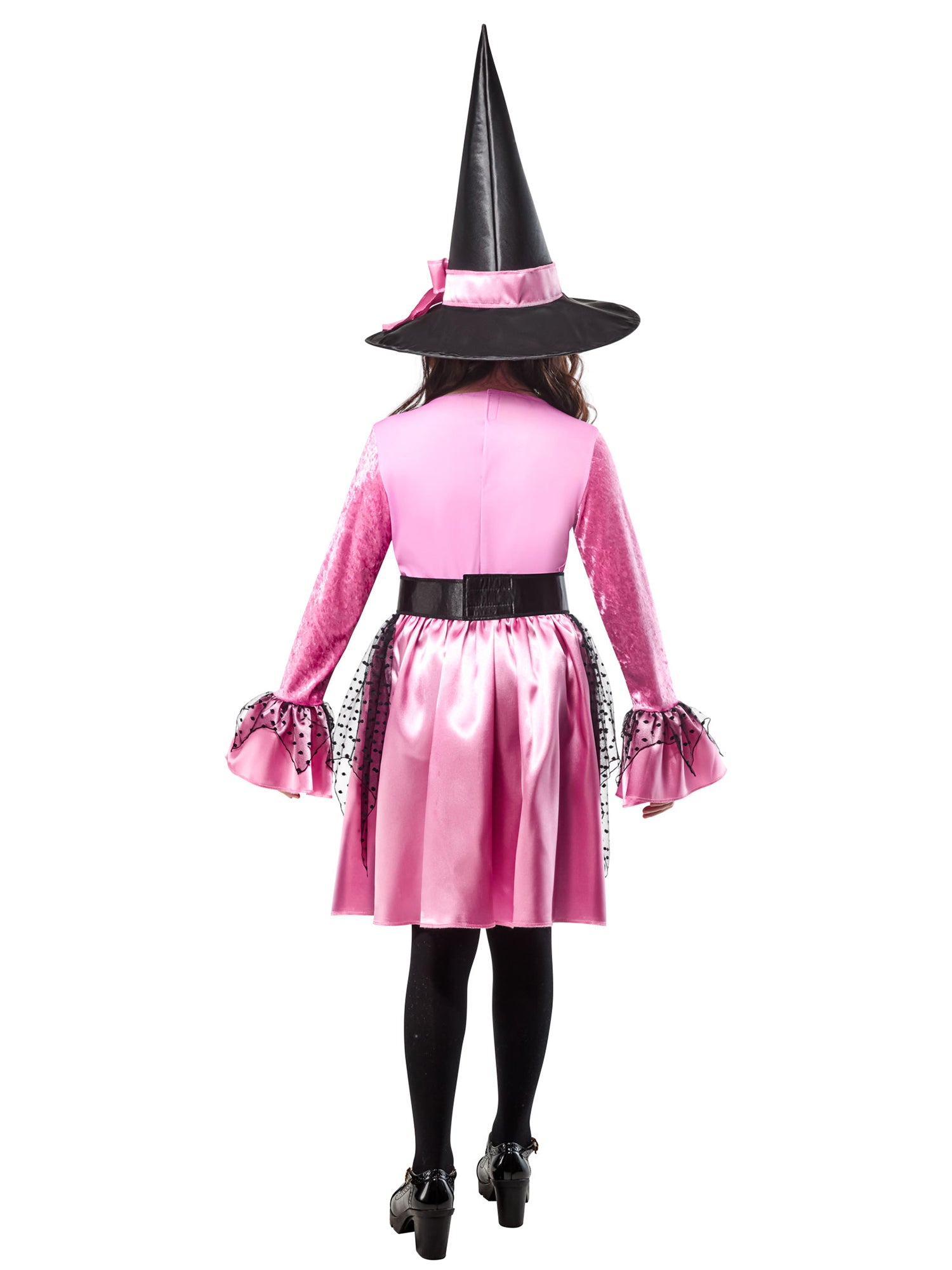 Girls' Pink Witch Costume with Hat - costumes.com