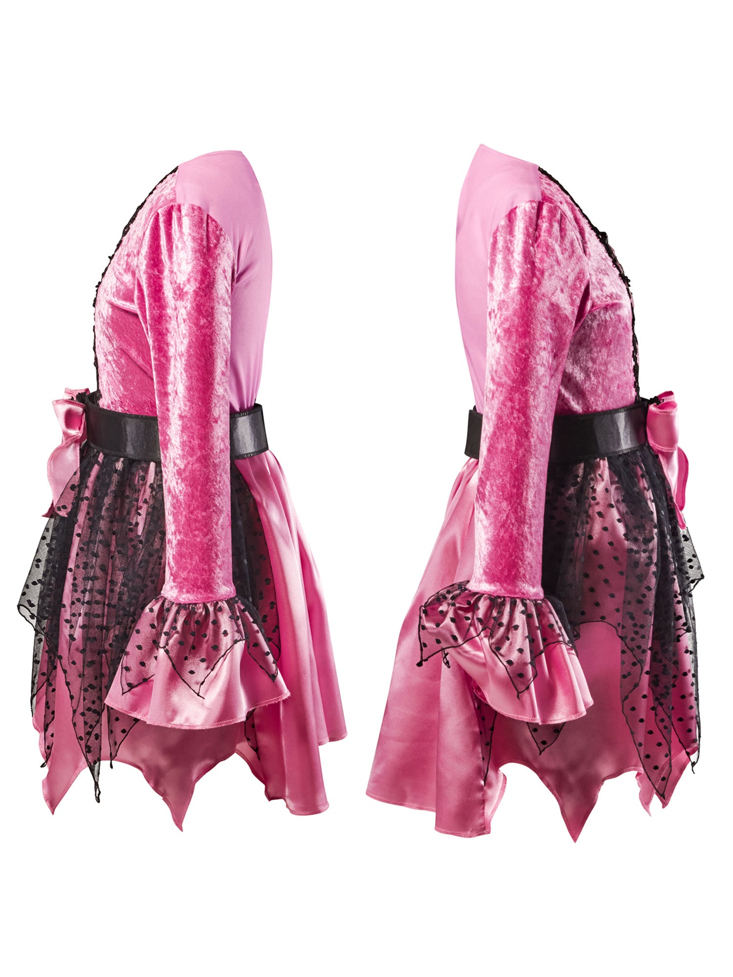 Girls' Pink Witch Costume with Hat - costumes.com