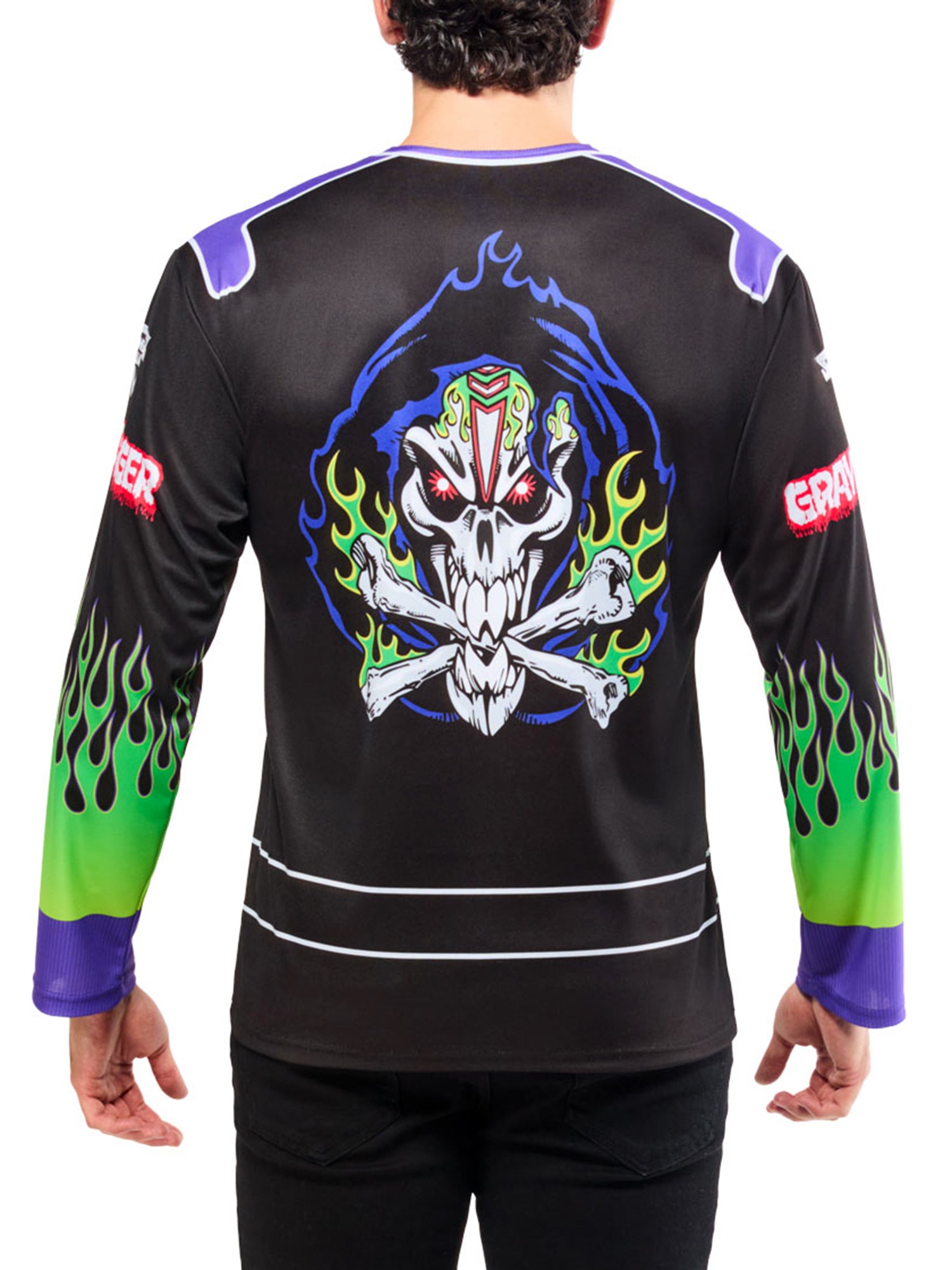 Men's Monster Jam Grave Digger Top and Mask - costumes.com