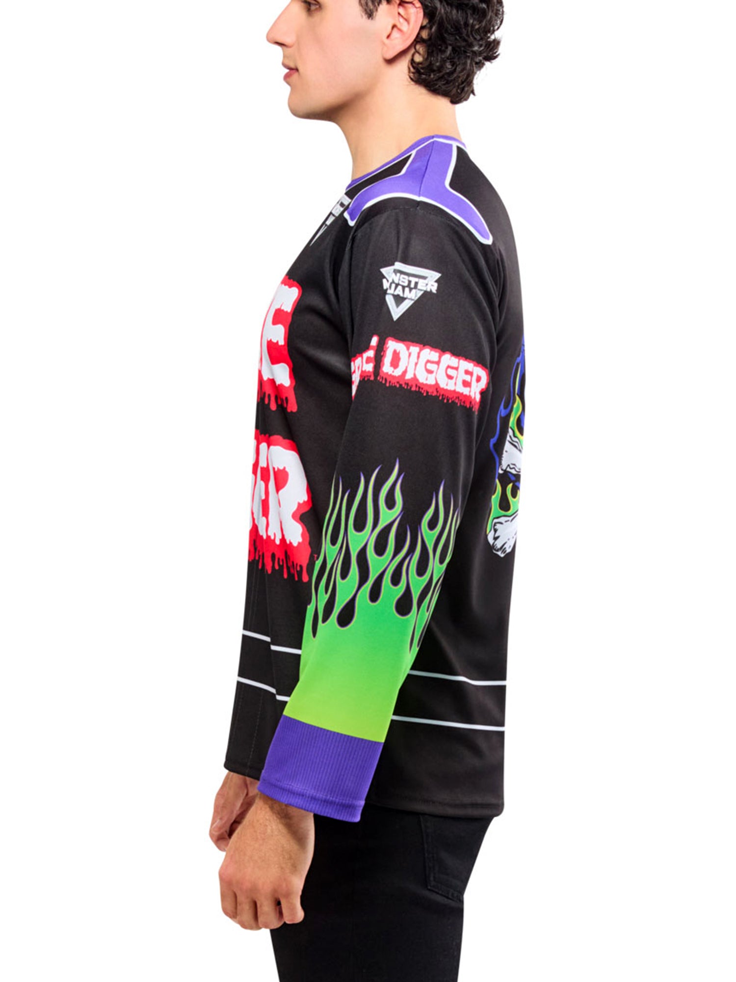 Men's Monster Jam Grave Digger Top and Mask - costumes.com